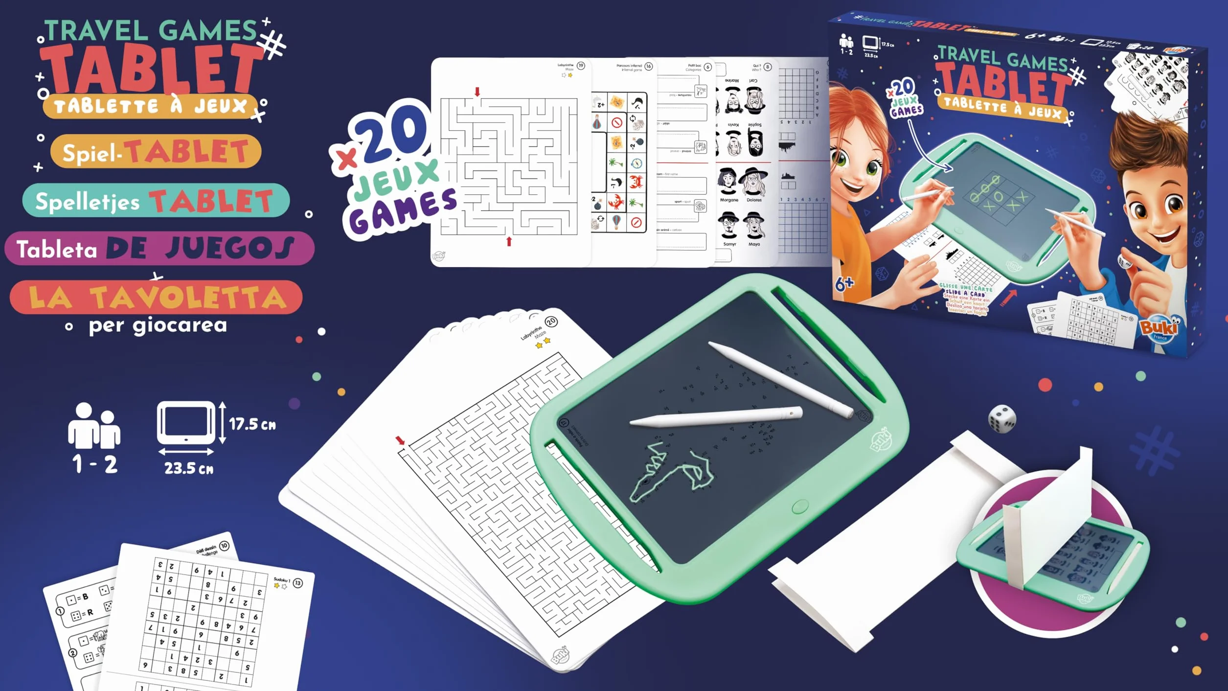 BUKI 6208 - Tablet do gier w podróży