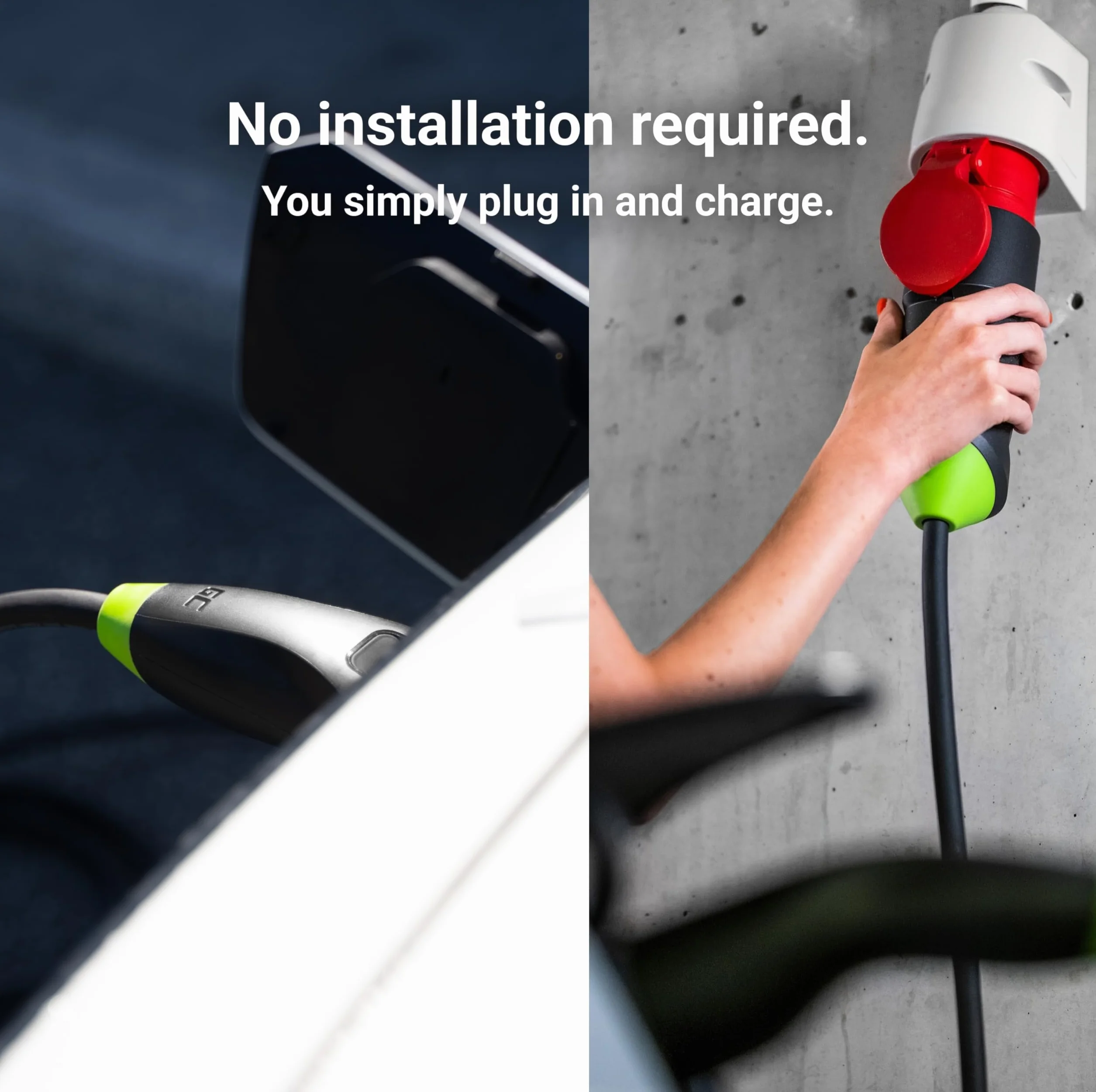 Green Cell Habu Ładowarka Mobilna EV 11kW 7m Typ 2 do CEE 16A Wallbox 2w1 z Aplikacją GC Kompatybilna z Wszystkimi Samochodami Elektrycznymi Model Y, 3, S, X, ID.4, ID.5, EV6, Mach-E