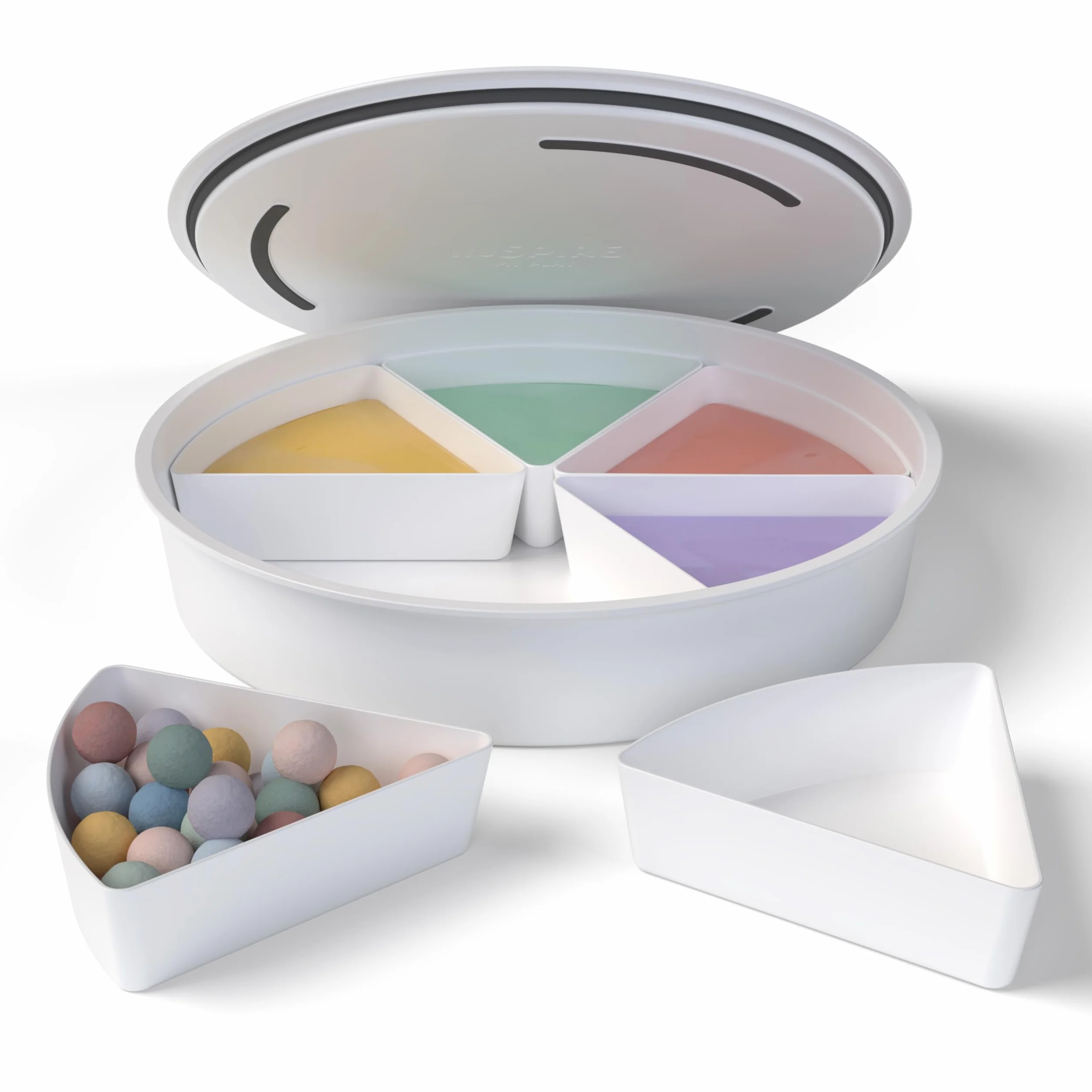 Inspire My Play Taca Tuff Tray z pokrywką, dla małych dzieci, sensoryczne miseczki do zabawy dla dzieci, zabawka sensoryczna dla niepełnosprawnych dzieci