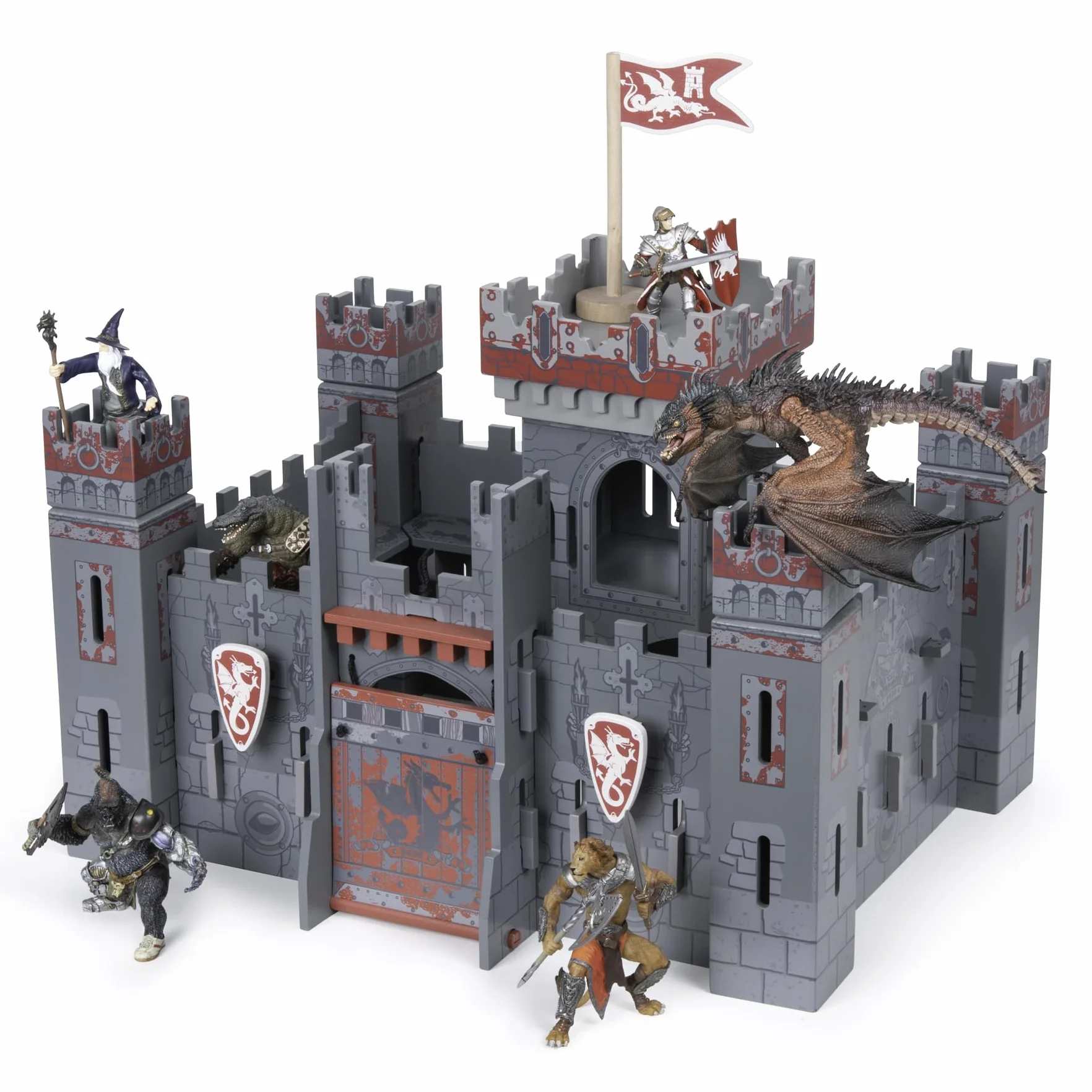 Papo - 60053 - Fantasy Burg - średniowiecze i fantasy - dla dzieci - odpowiedni dla chłopców i dziewczynek - od 3 lat, brązowy