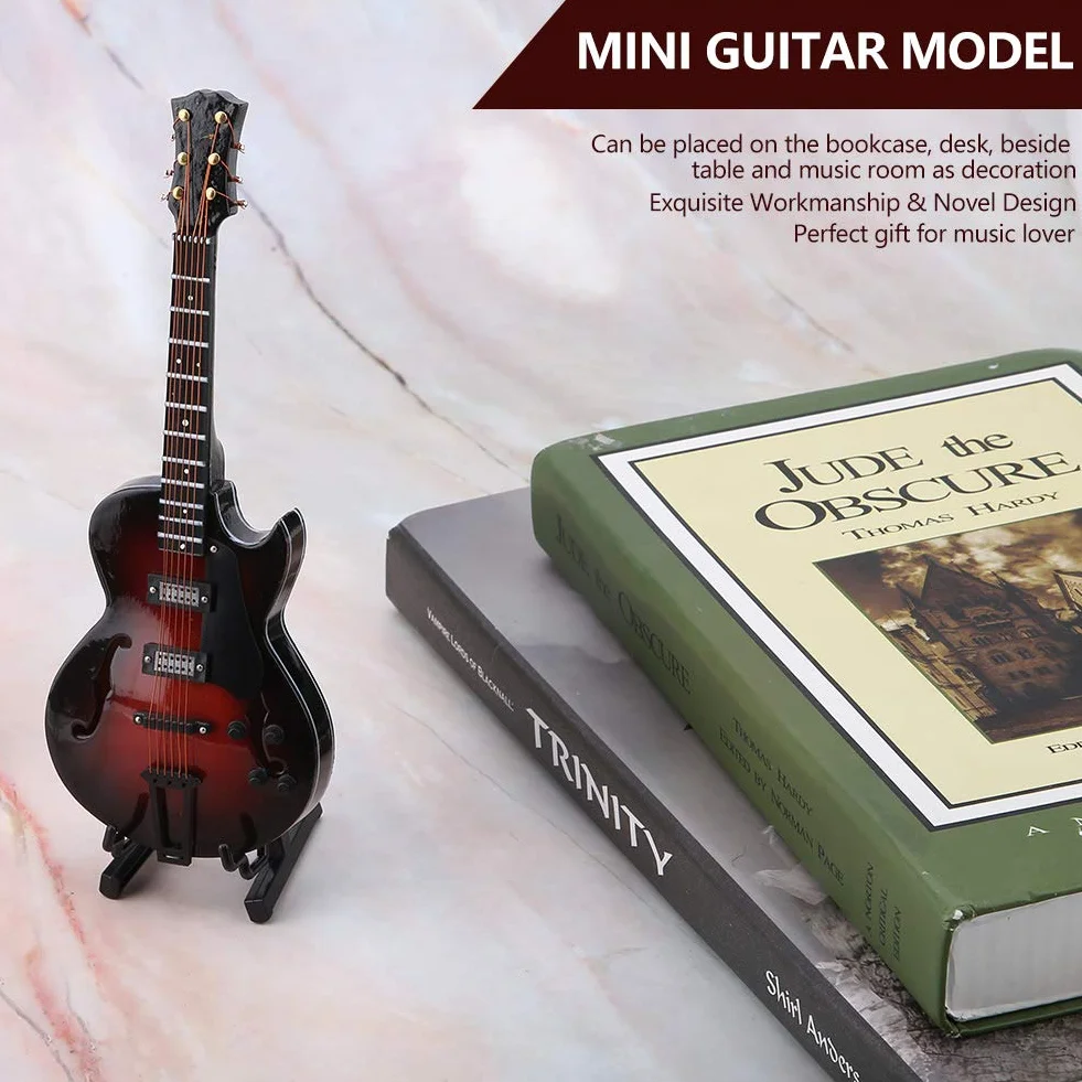 Klasyczny Model Gitary Miniaturowa Replika Mini Gitara Ozdoby Modelu Instrument Muzyczny Kolekcja Decor (Nr 2)