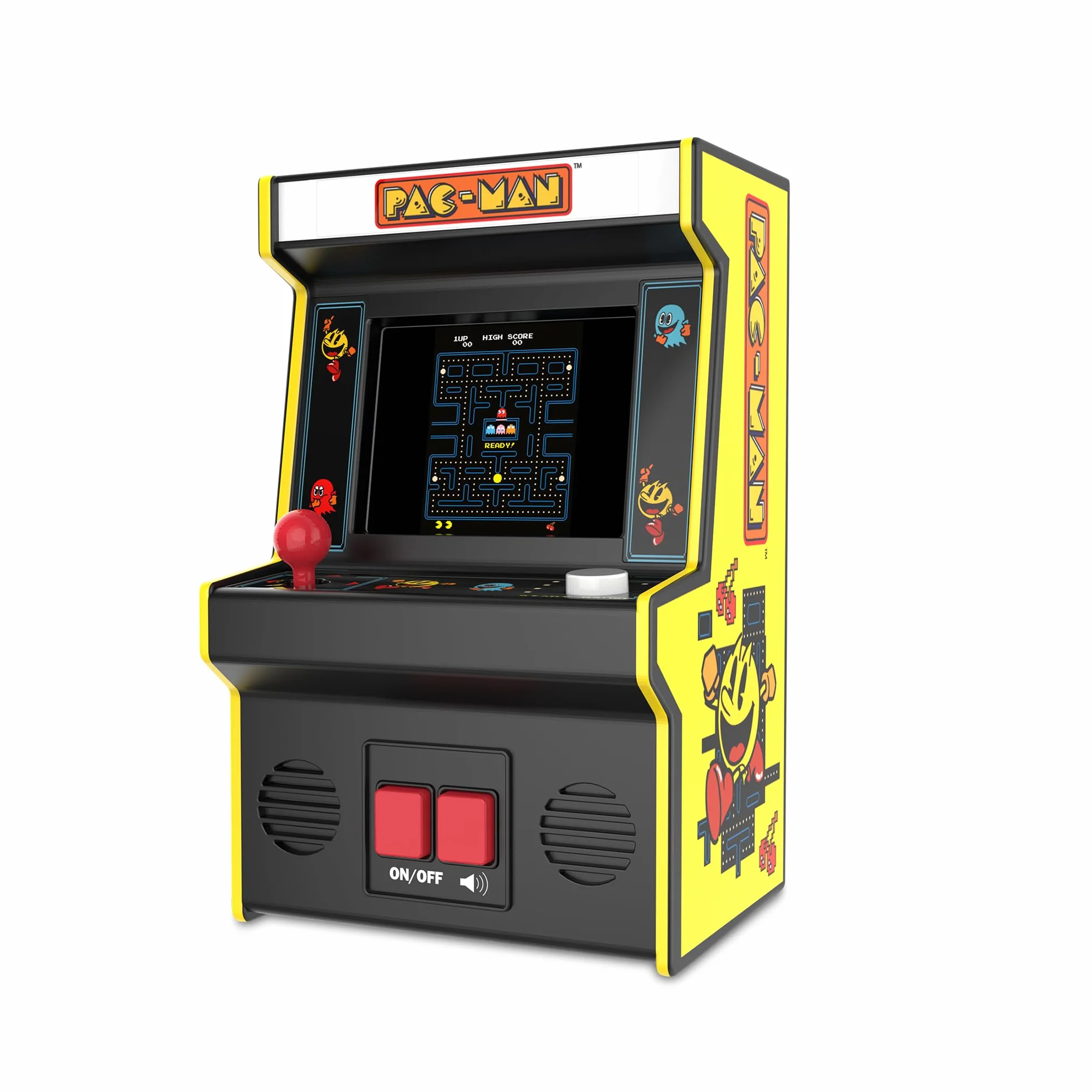 Arcade Classics Pac-Man - Mini gra zręcznościowa retro, 4-kolorowy ekran, idealny prezent dla dzieci w wieku 8-98 lat