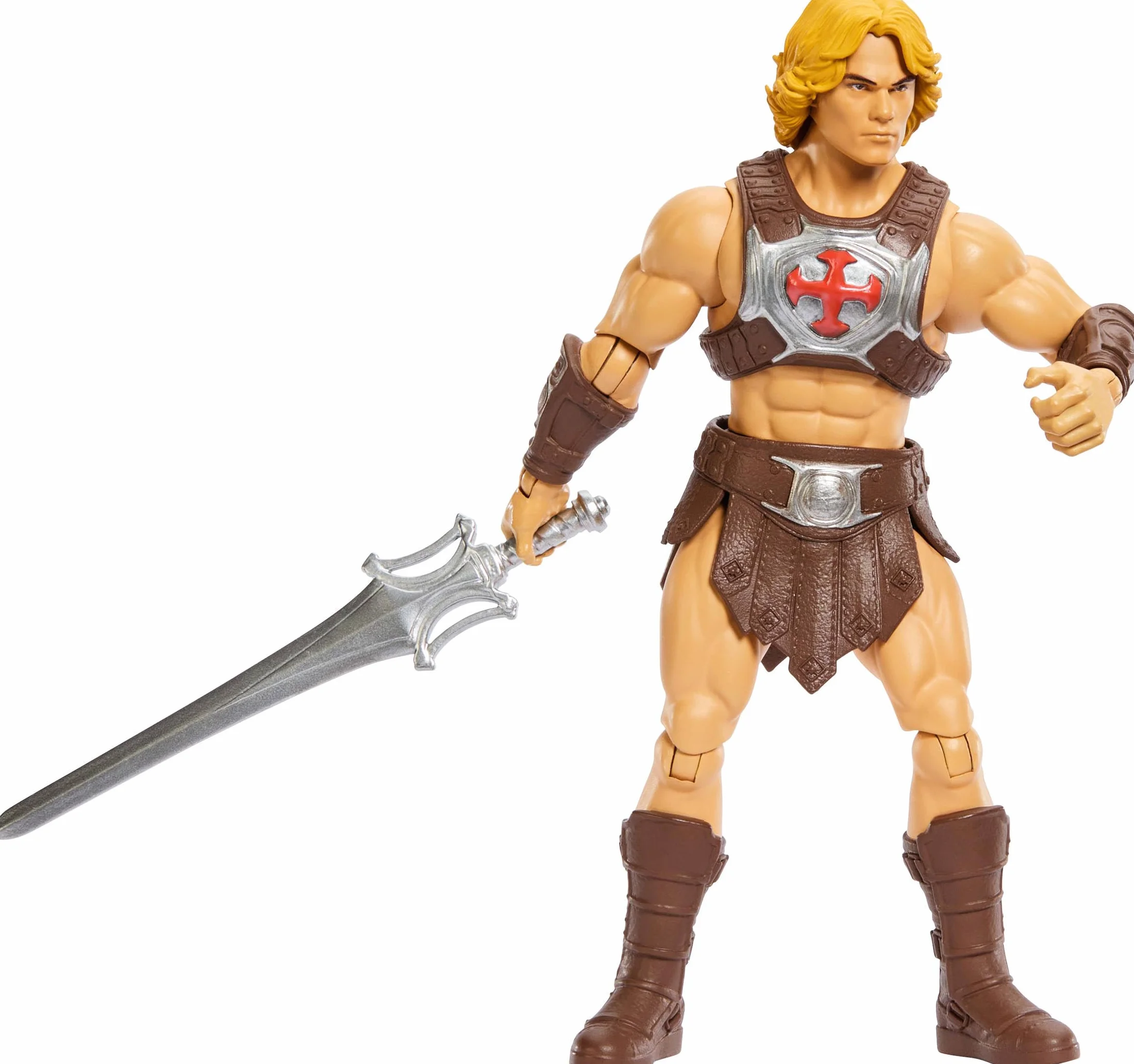 Masters of the Universe Władcy Wszechświata Film 2026 He-Man Figurka podstawowa (ok. 14 cm w skali), filmowy wygląd jak Nicholas Nick Galitzine, 14 punktów ruchu i Miecz Mocy, dla dzieci 6+, JKH89