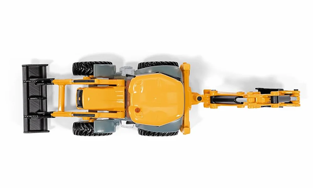 Siku 3558, Koparko-ładowarka JCB 4CX, 1:50, Metal/Tworzywo sztuczne, Żółty, Liczne funkcje, Można łączyć z modelami Siku w tej samej skali