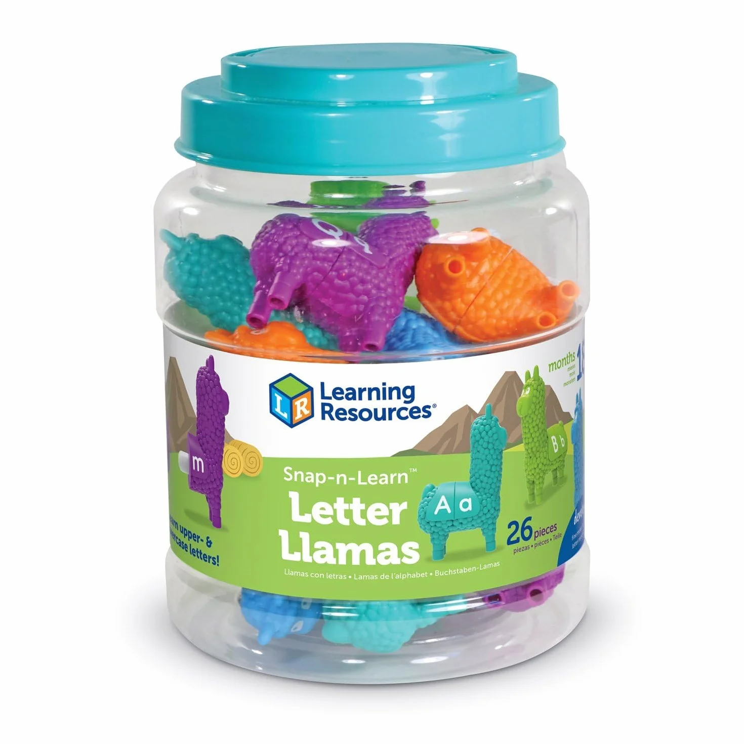 Learning Resources Snap-n-Learn List Lamy Cienki Silnik Zabawka 26-Kawałek Zestaw