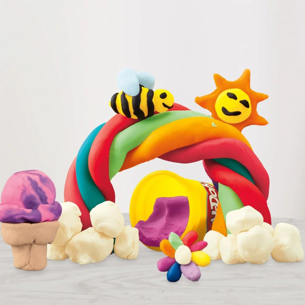 Najlepszy zestaw różnych rodzajów i kolorów ciastoliny Play-Doh, 22 tuby, zabawy plastyczne dla dzieci