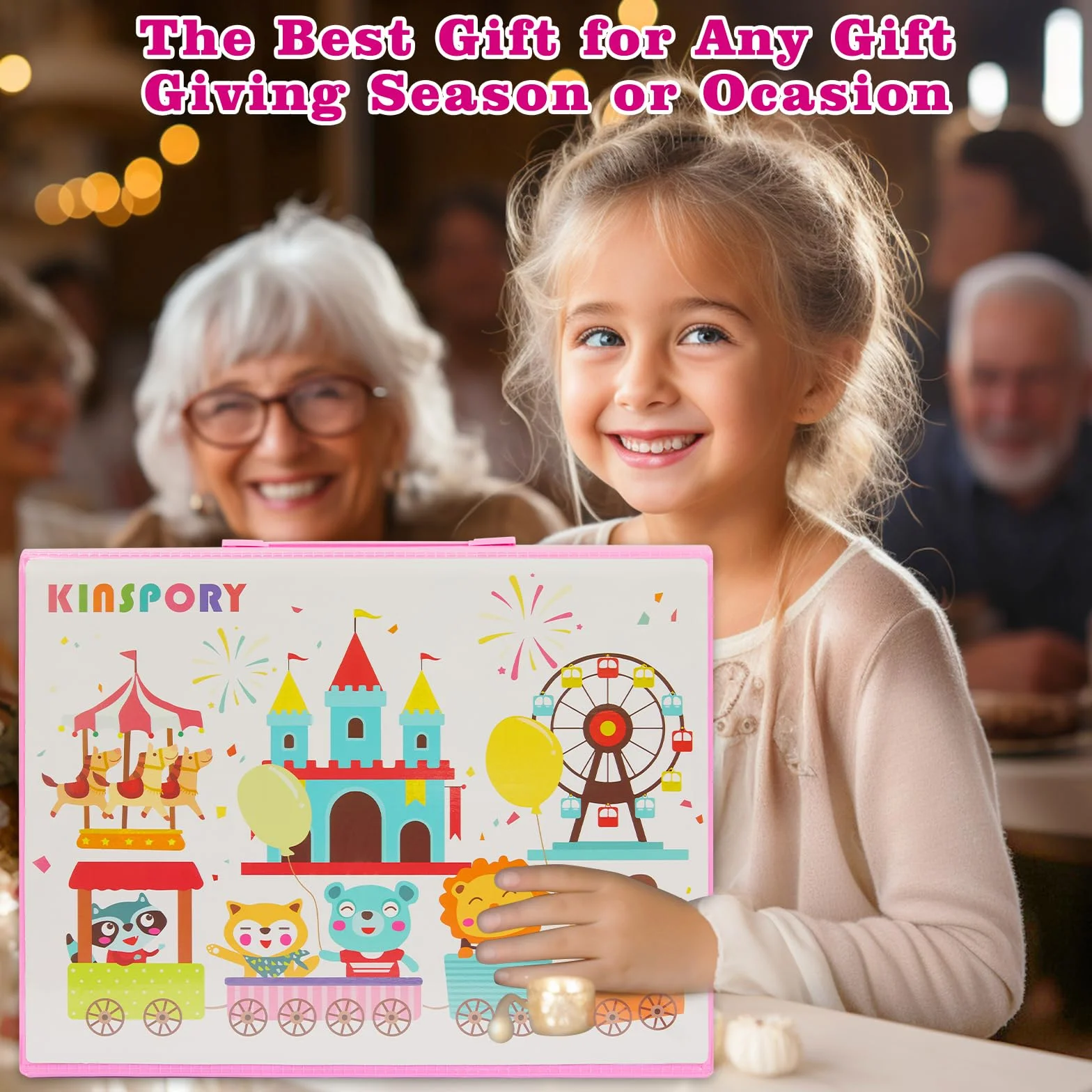 KINSPORY 290 PCS Zestaw artystyczny dla dzieci, Deluxe Pudełko do malowania, Kolorowanie Rysowanie Przybory artystyczne Prezent dla artystów Nastolatki Chłopcy Dziewczynki 4 5 6 7 8 9 10 11 12