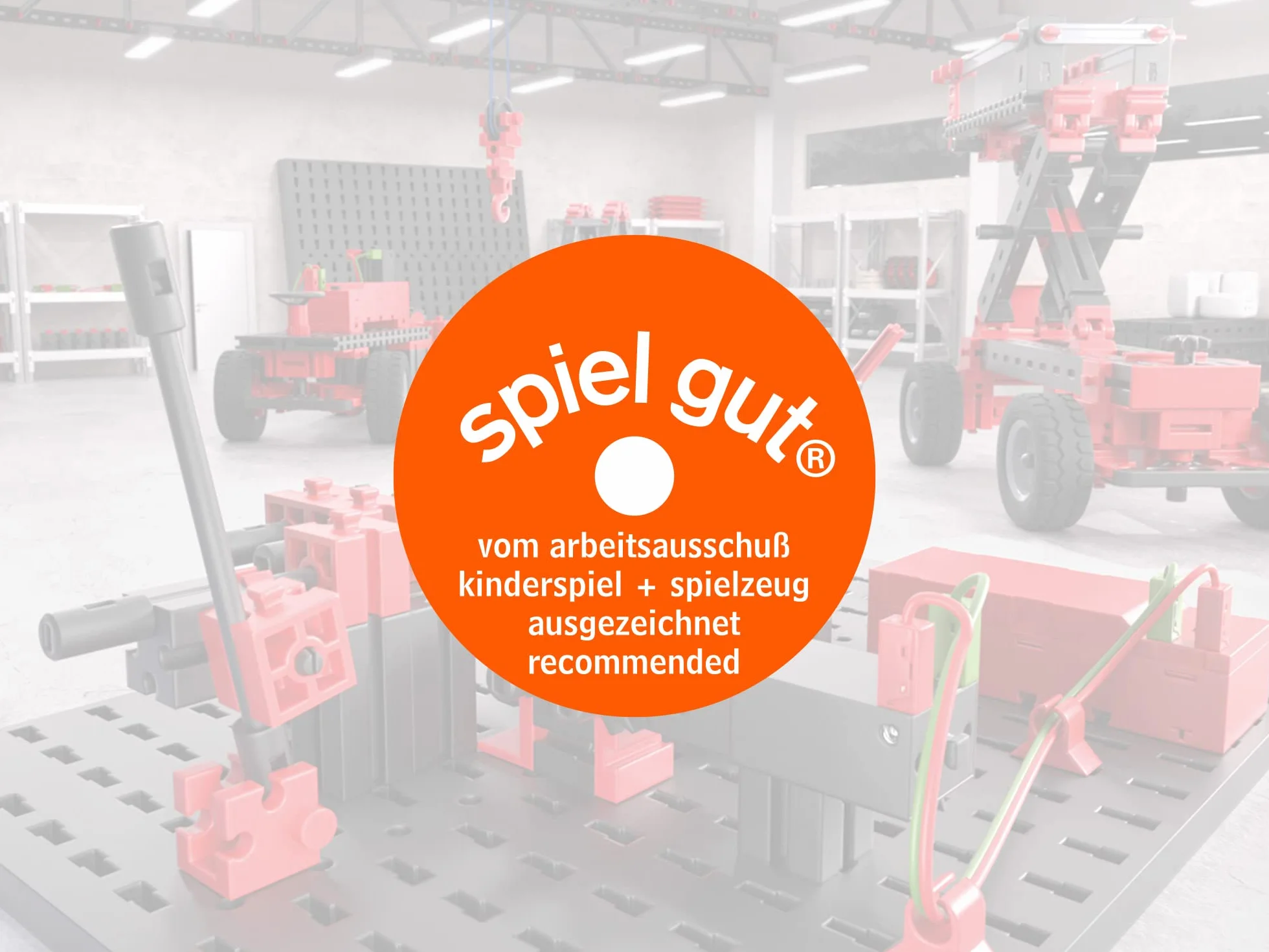 fischertechnik 536622 Advanced Mechanic & Static 2 – zestaw do montażu dla dzieci od 9 lat, skrzynka eksperymentalna z 30 modelami, w zestawie silnik, wspiera zrozumienie techniczne