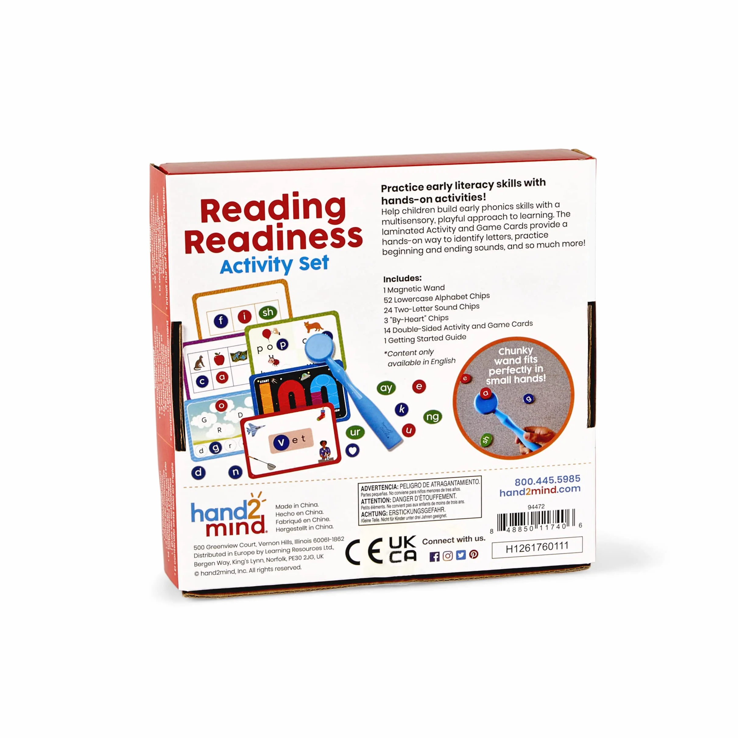 Learning Resources hand2mind Czytanie Gotowość Aktywność 94-Kawałeks Zestaw do Zabawy