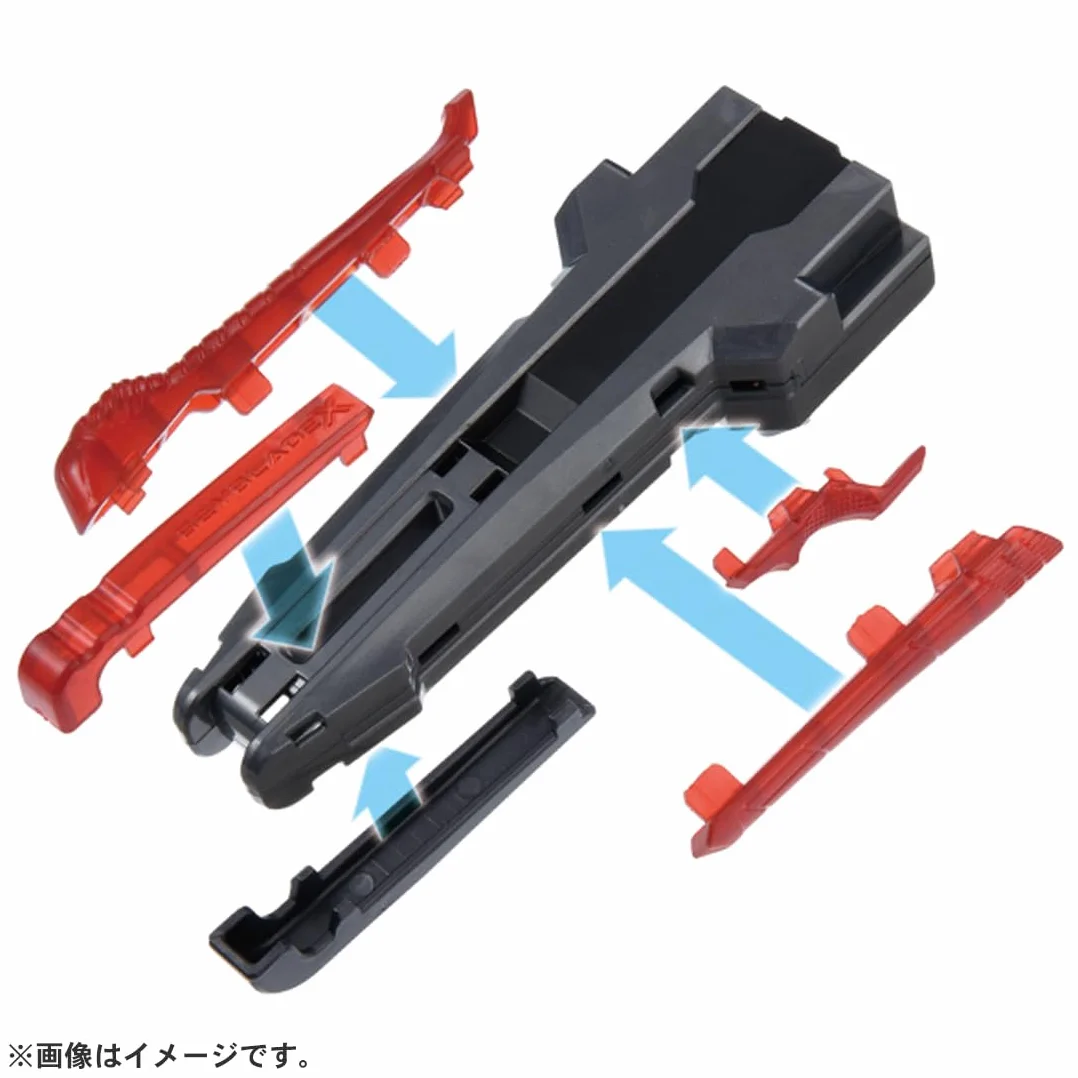 Beyblade X Beyblade X BX-41 gumowy niestandardowy uchwyt Gunmetal Ver.