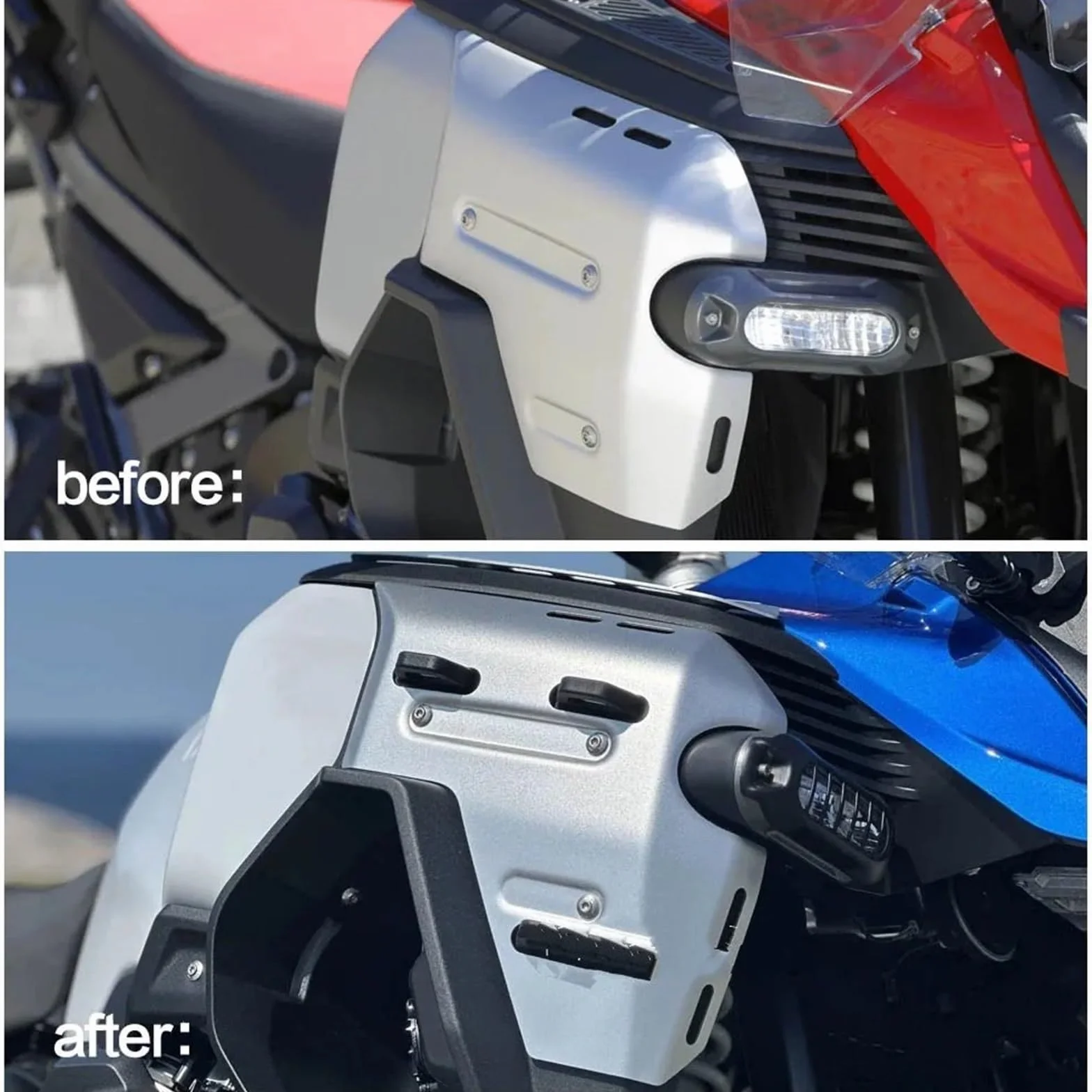 Osłona panelu chłodnicy Pasuje Do Motocykla BMW R1300 GS R 1300 Adventure R1300GS ADV 2024 2025 Osłona Boczna Chłodnicy, Ramy Przednia(Black)