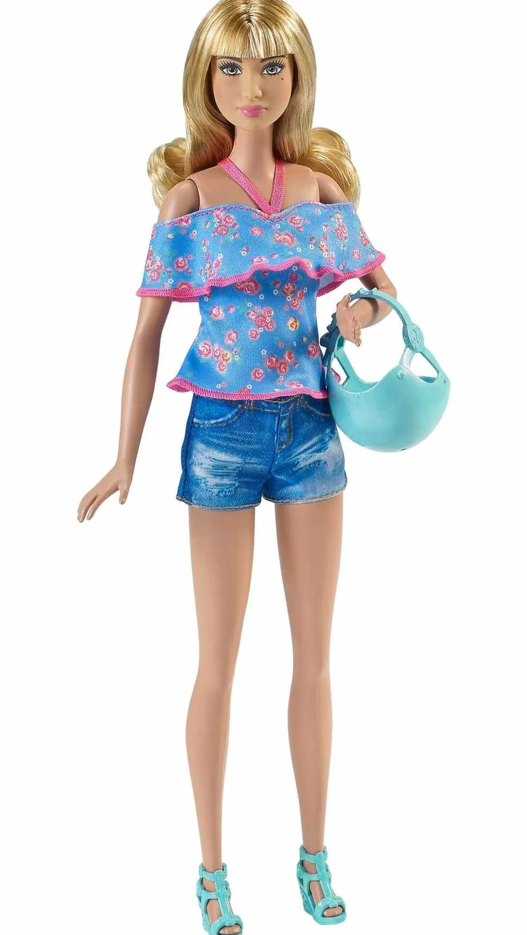 Barbie Rower z koszykiem z kwiatami, DVX55
