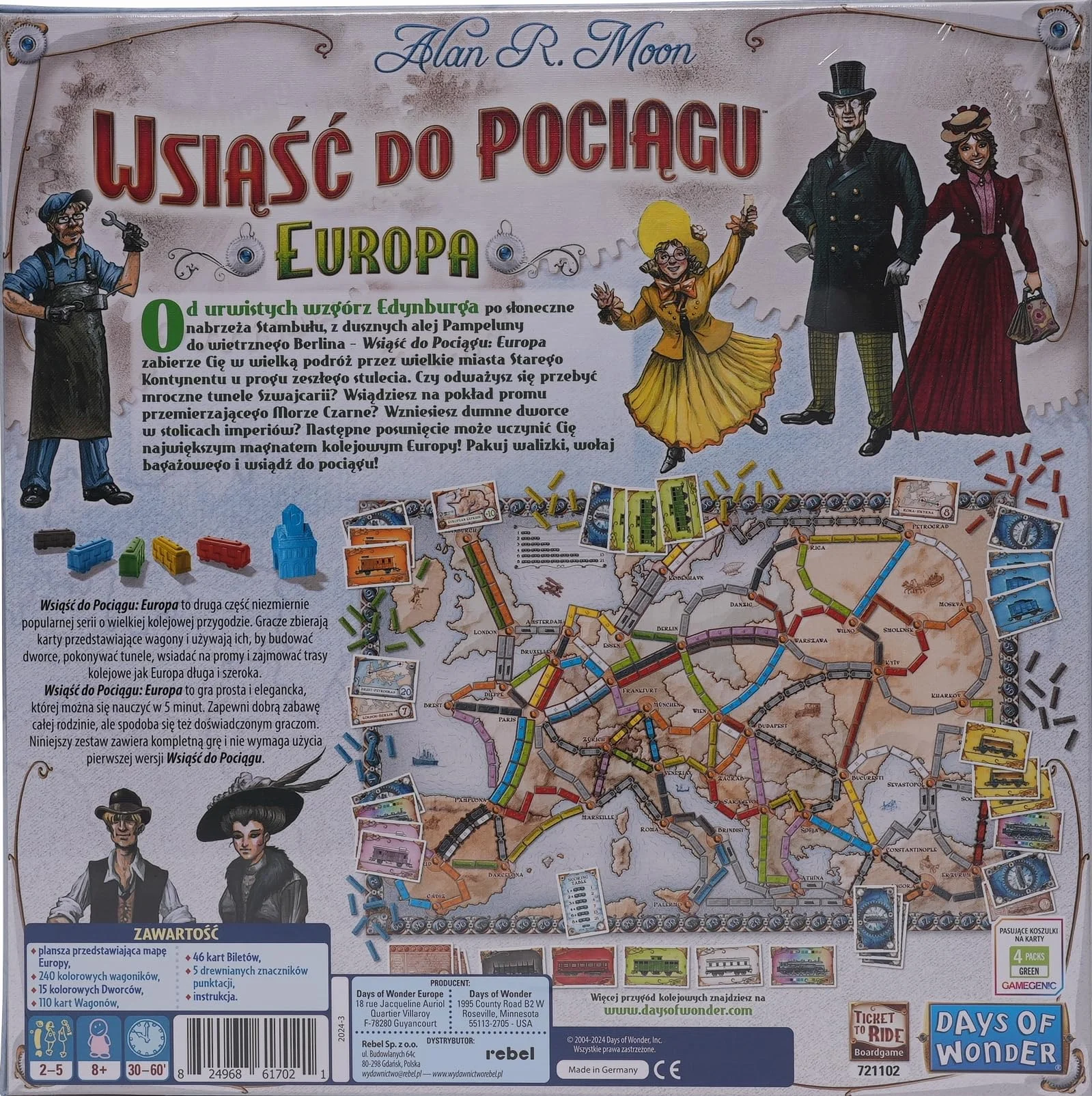 Days of Wonder, Gra planszowa Wsiąść Do Pociągu: Europa