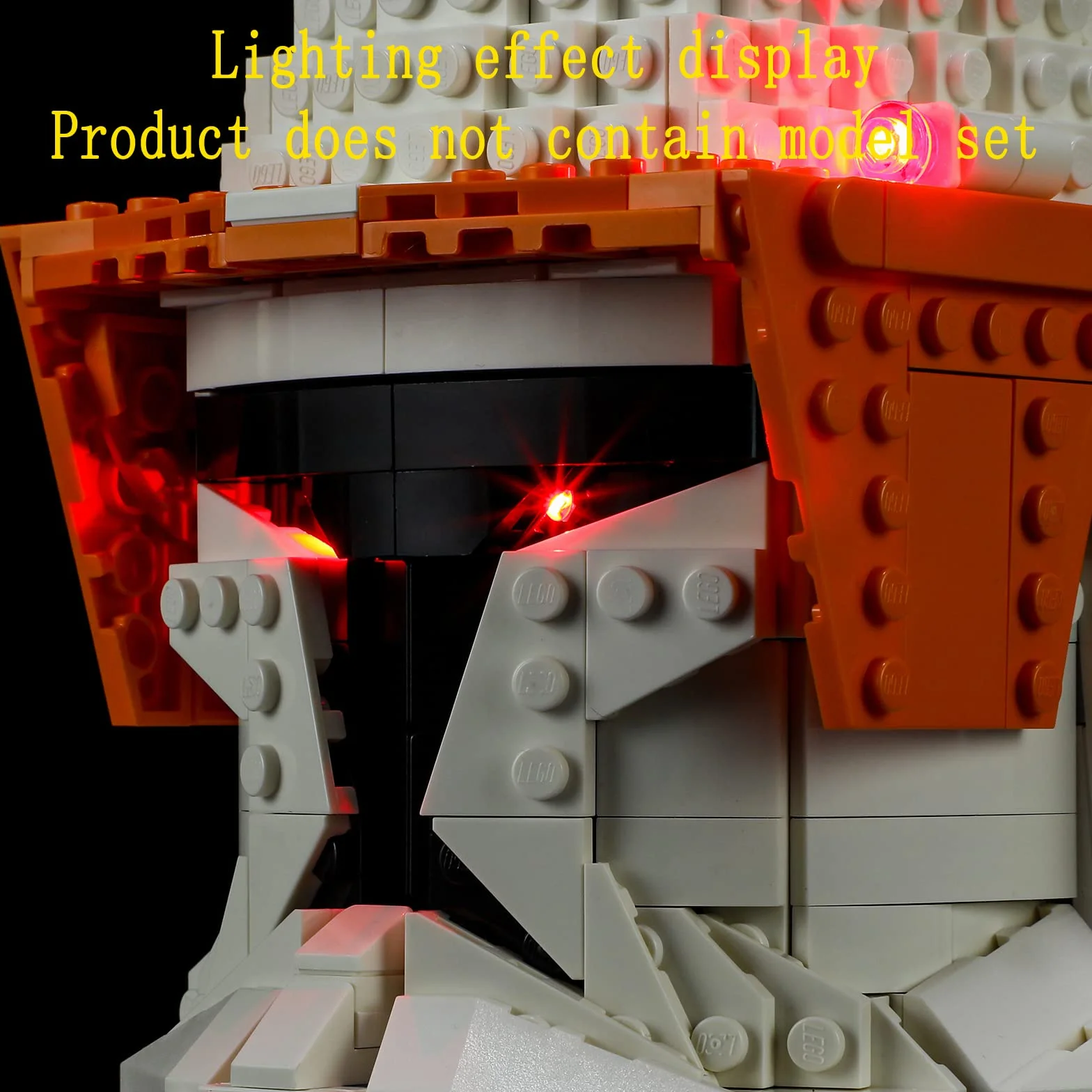 GEAMENT Oświetlenie LED Kompatybilne z LEGO Hełm dowódcy klonów Cody’ego™ 75350 Model do Składania Klocków (Zestaw Modeli Niezawarty)