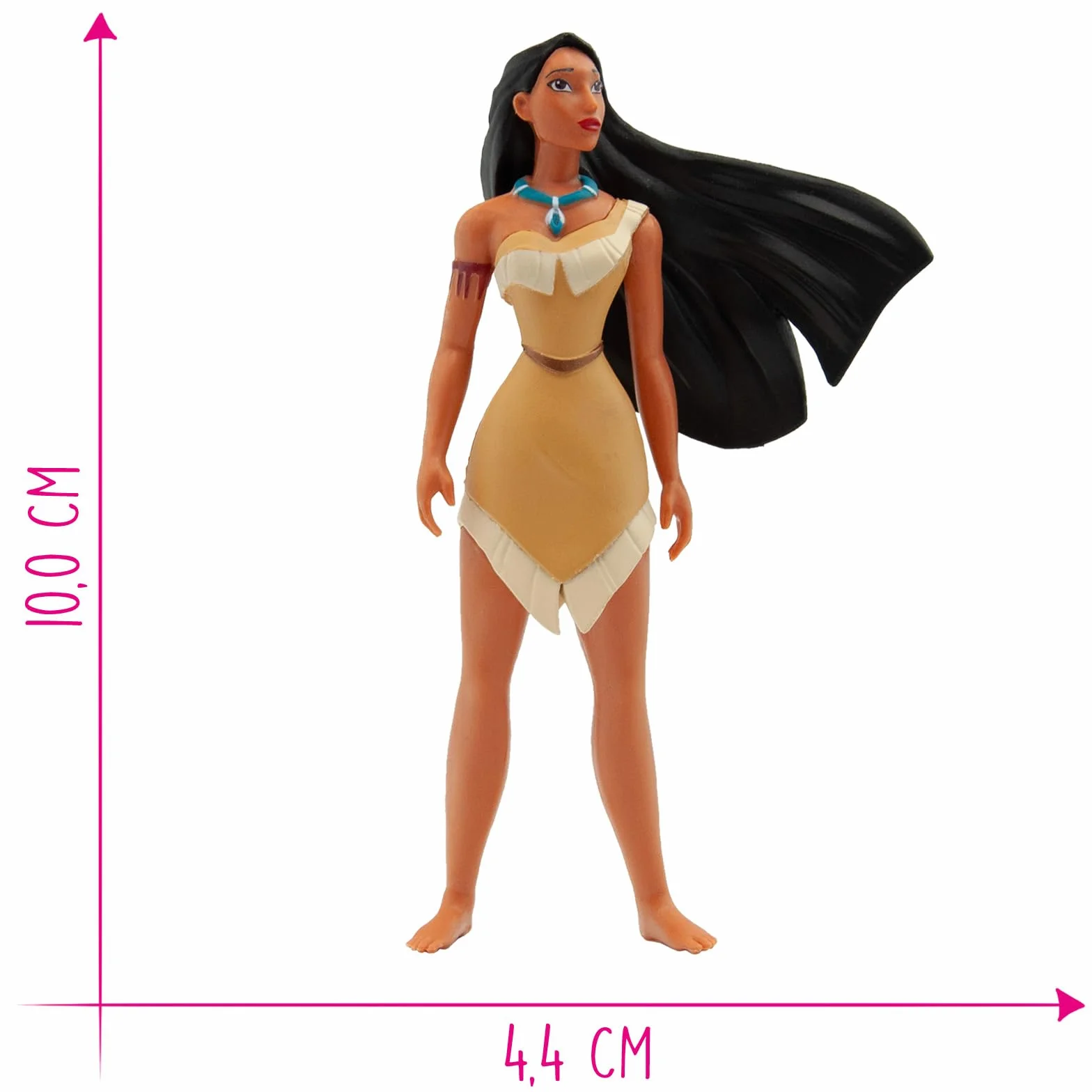 Bullyland 11355 - Figurka do zabawy Pocahontas od Walta Disneya Pocahontas, ok. 10 cm, wierne odwzorowanie szczegółów, idealna jako figurka na tort i drobny prezent dla dzieci od 3 roku życia