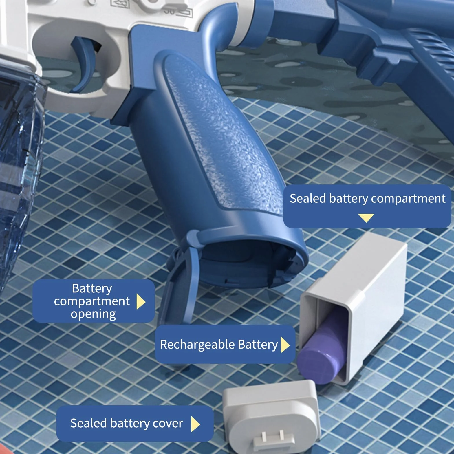 Elektryczny pistolet na wodę, dla dorosłych i dzieci, duża pojemność, z oświetleniem LED, zasięg, 80 m, zabawka na lato, imprezę, basen