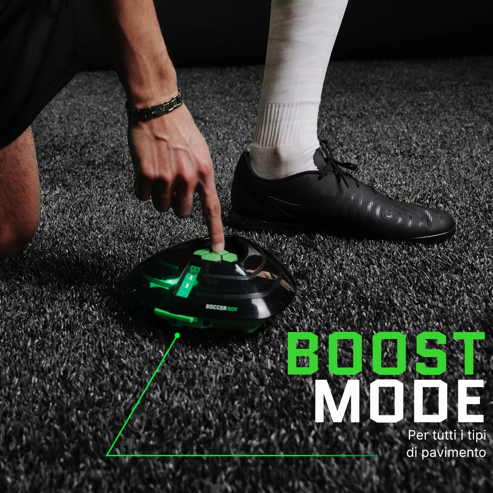 Soccer Bot Smart Ball, trener piłki nożnej w pomieszczeniach, solo lub dla wielu graczy, dla dzieci od 6 lat, MR100