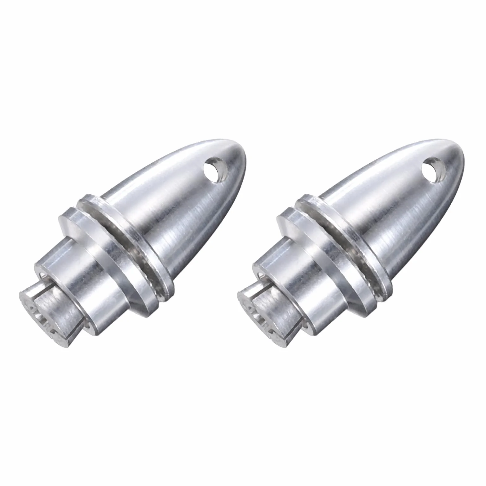 QUARKZMAN Spinner do samolotów RC, 2,3 mm oszczędzający adapter śmigła do bezszczotkowych silników i regulatorów prędkości, 2 szt