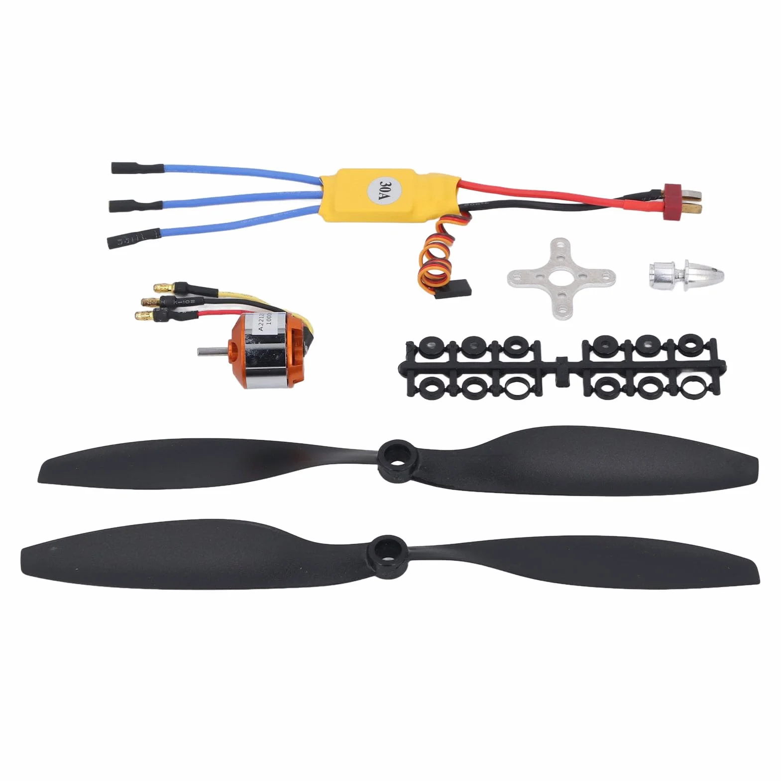 Ausla Bezszczotkowy Silnik RC 1000KV z 30A ESC, A2212 13T, Zestaw do Samolotu 550 RC