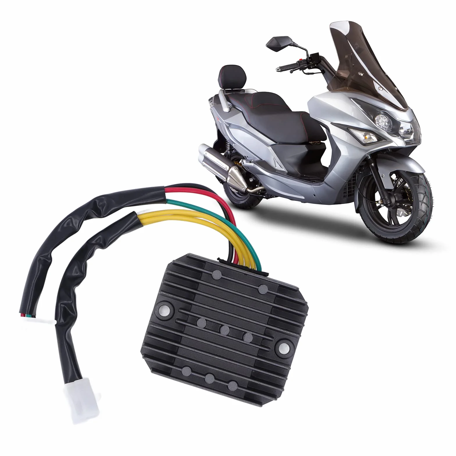 Regulator Napięcia Prostownik 12V Regulator Napięcia Motocykla Prostownik TGB 552803 Zamiennik ze Stopu Aluminium dla Daelim X-Motion 125