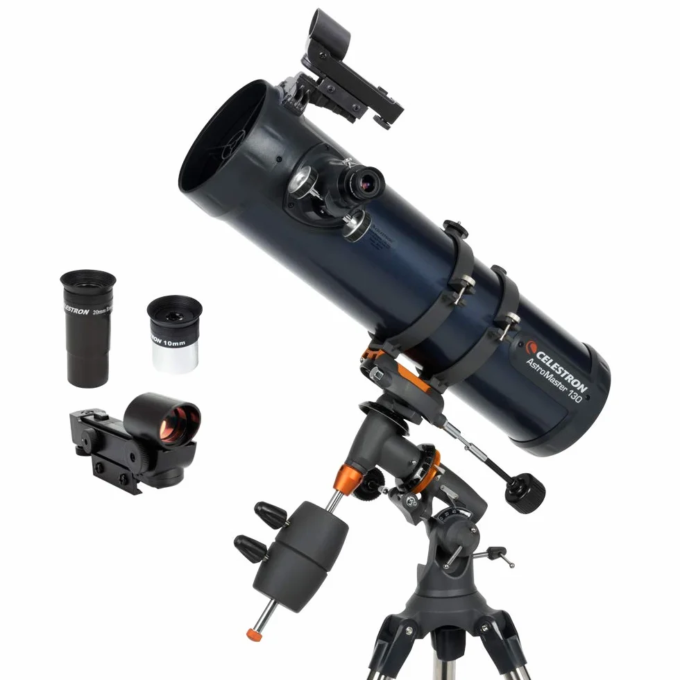 Celestron 31045 AstroMaster 130EQ Newtonian Reflector Telescope, Dark Blue - Newtonowski teleskop zwierciadlany Celestron 31045 AstroMaster 130EQ, ciemnoniebieski