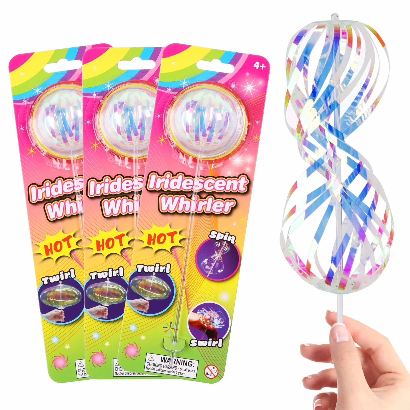 3 sztuki tęczowych spinnerów, magiczny tęczowy spinner, tęczowy spinner, na imprezy, festiwale i dla dzieci i dorosłych, świetny rekwizyt do tańca