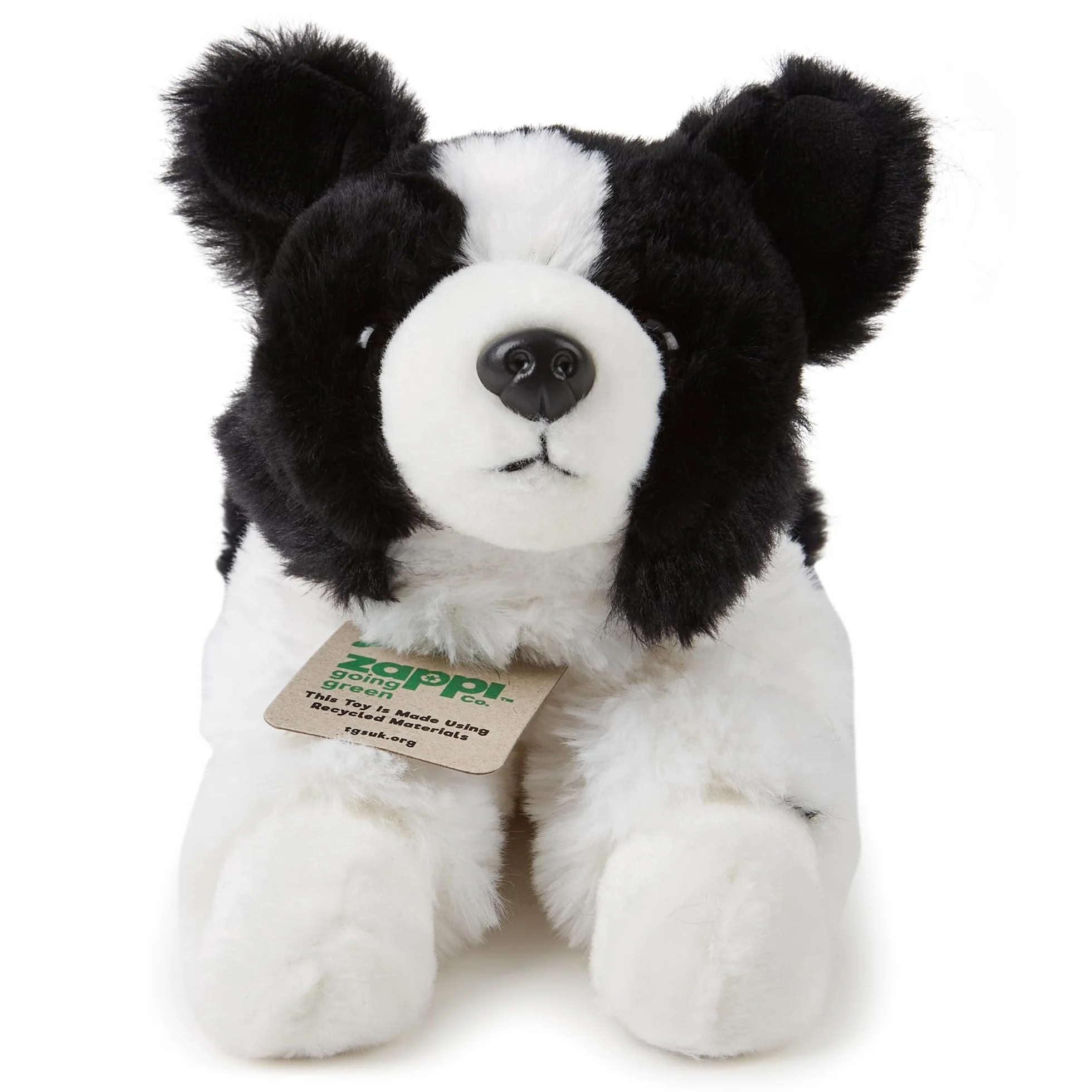 Zappi Co Border Collie pluszowa zabawka (30 cm) - Uroczy, miękki owieczek, przyjazny dla środowiska, najlepszy przyjaciel dziecka dla komfortu i zabawy, wykonany z recyklingu