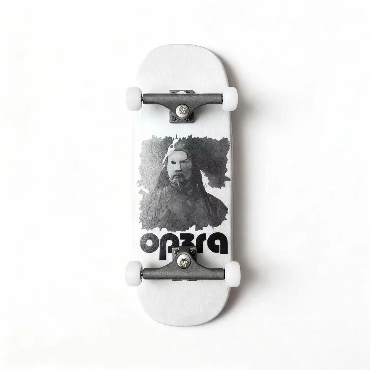 LEEFAI Pro Podstrunnica, kompletna, 34 x 96 mm, wstępnie zmontowana, z masywnymi metalowymi ciężarówkami, kołami łożyskowymi - seria dla początkujących podstrunnic OP3RA (moc malowania)