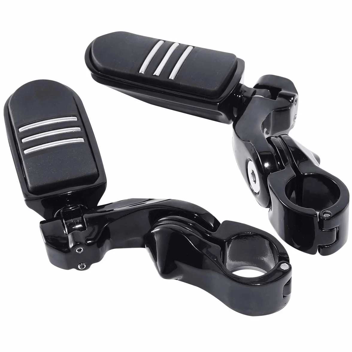 TCMT Podnóżki autostrady 32 mm - podpórka pod stopę kompatybilna z Electra Road King Street Glide Touring (czarne)
