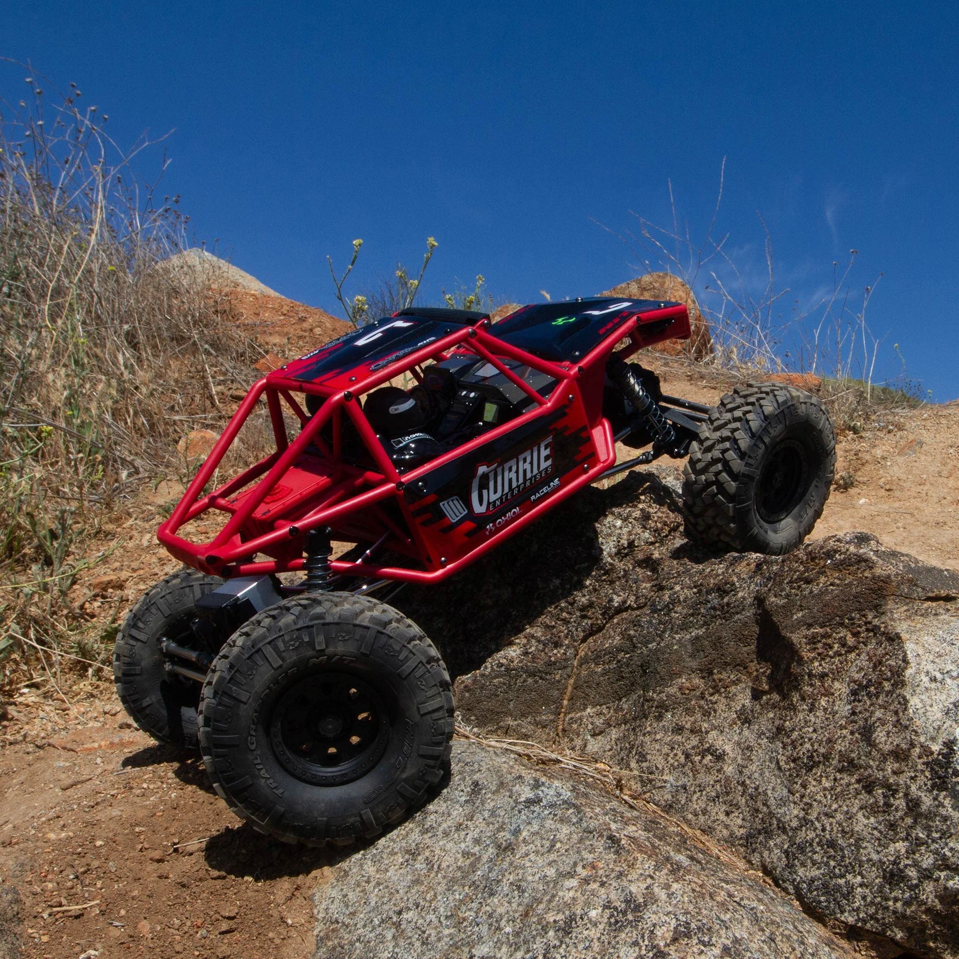 Axial Capra 1.9 4WS Unlimited Trail Buggy RTR, czerwony, wielokolorowy, AXI03022