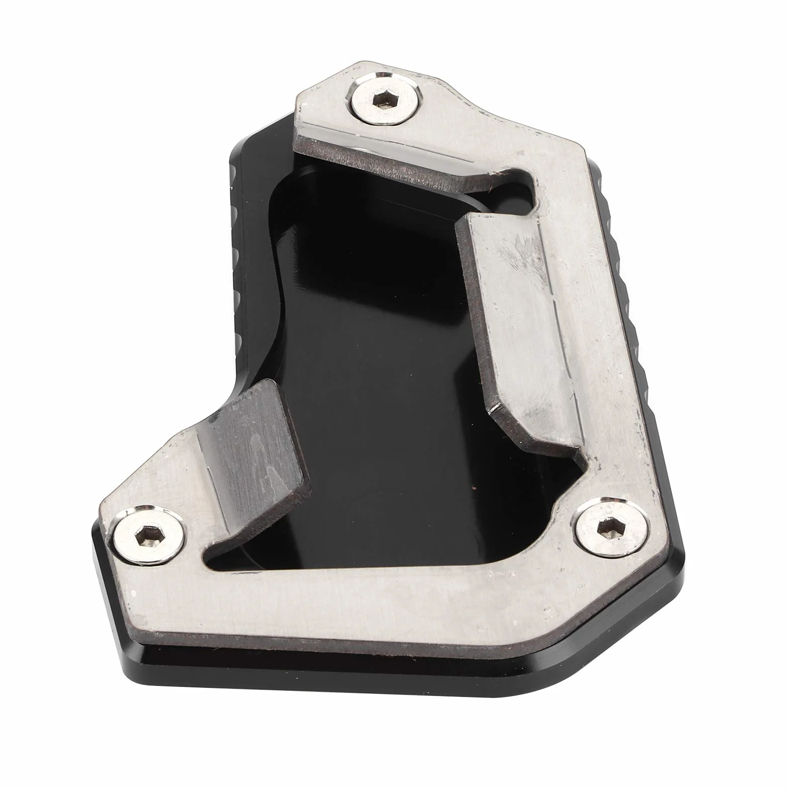 Qiilu Ständer Extension Pad Seitenständer Vergrößerer Fit für Tiger 1200 EXPLORER 2016-2017 V9h704