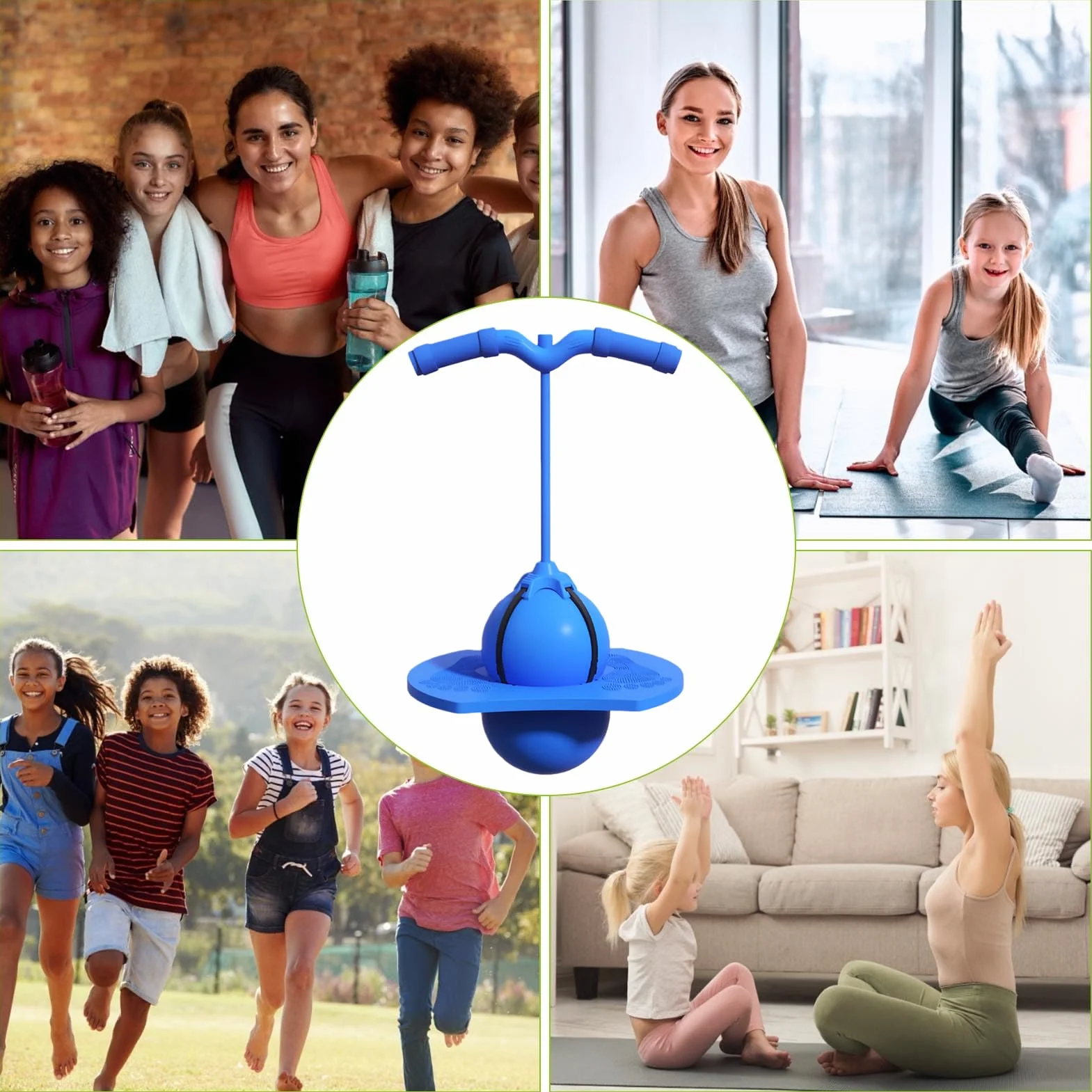 Jumping Ball Toy, Balance Training Sports Equipment, Bouncy Board Exercise Game, Fun Physical Activity For Kids Adults Play, Home Fitness, Coordination And Skill Development
