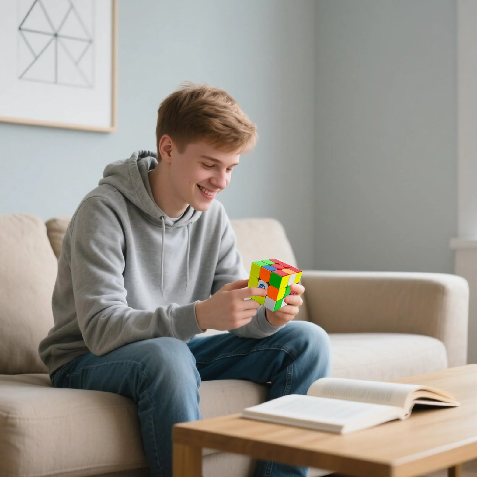 GAN 356M lite Magnetyczna Kostka 3x3, Speed Cube Original z IPG i GES+, Magic Cube lekka magnetyczna, GAN Cube proste wzornictwo, idealna łamigłówka dla dorosłych i dzieci