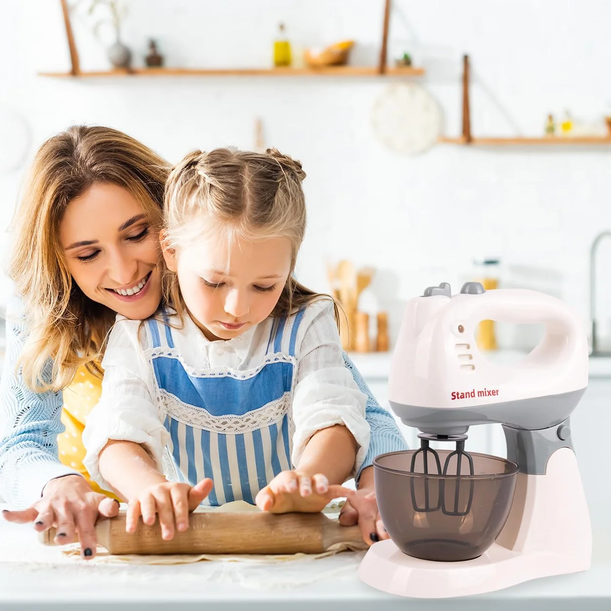 MalPlay Robot kuchenny, zabawka kuchenna, akcesoria do pieczenia, akcesoria kuchenne do zabawek, mikser dla dzieci od 3 lat