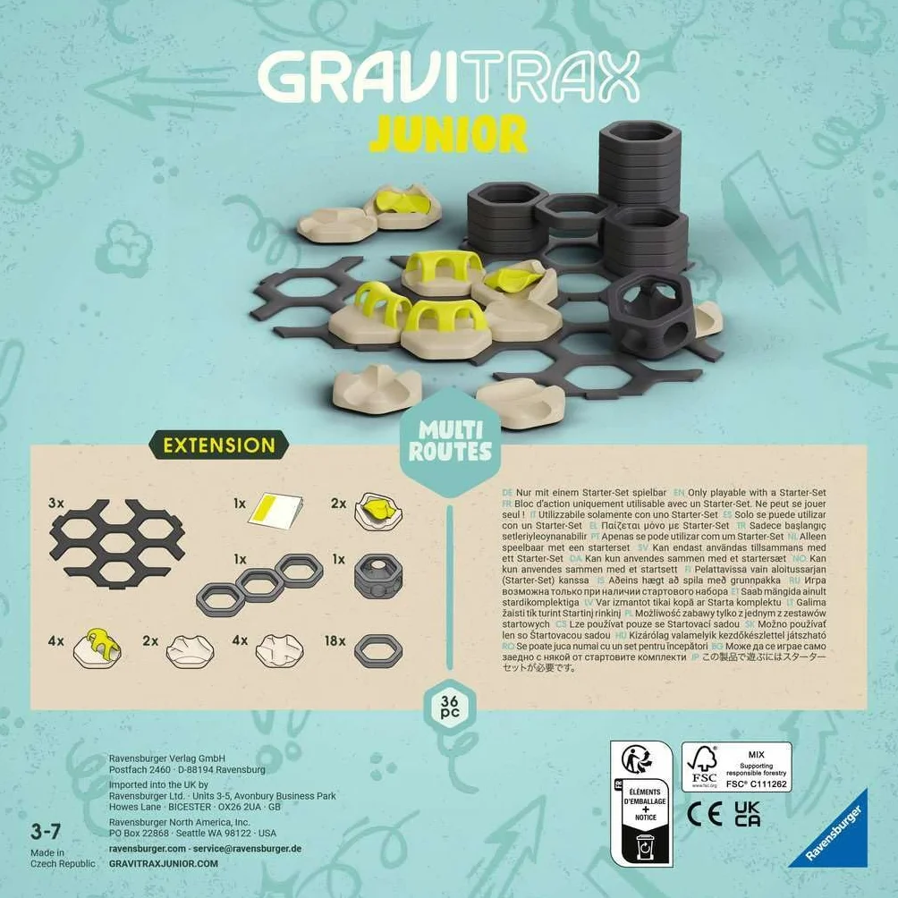 Ravensburger Gravitrax Junior Zestaw Uzupełniający Multi Routes