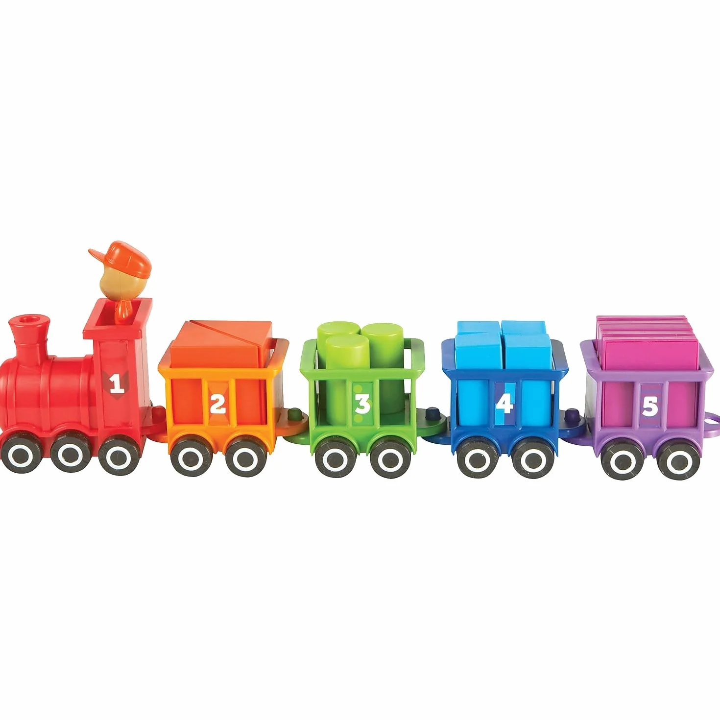 Learning Resources Liczba i Kolor Choo Choo Interaktywny Pociąg Nauka Zabawka 21-Kawałeks Gra Zestaw