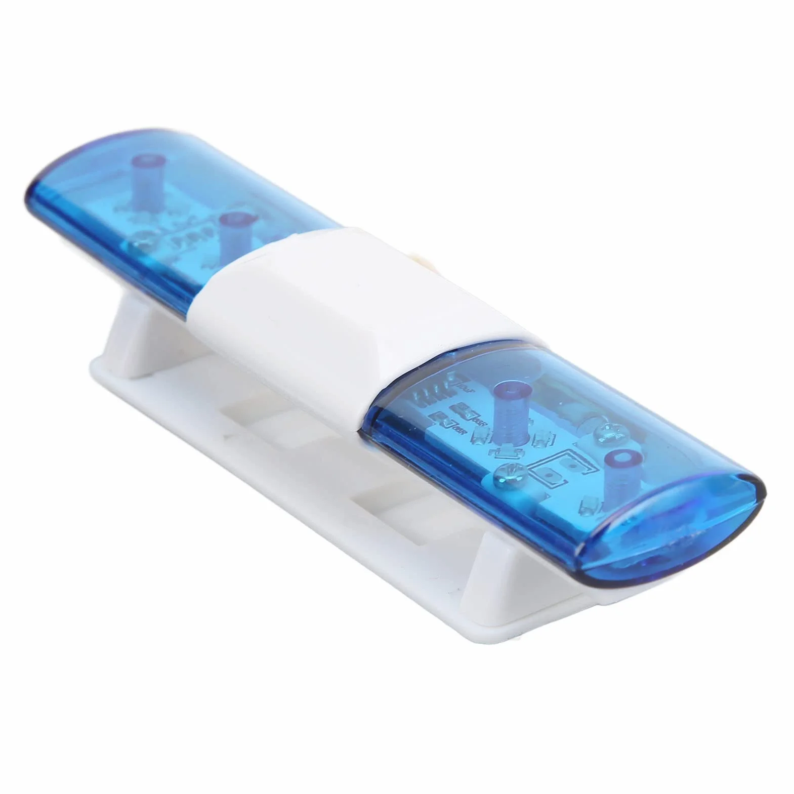 Światło Policyjne RC LED, 4 Tryby Lampa Błyskowa RC Lampa Ostrzegawcza LED dla Samochodów RC 1/8 1/10 (BLUE)
