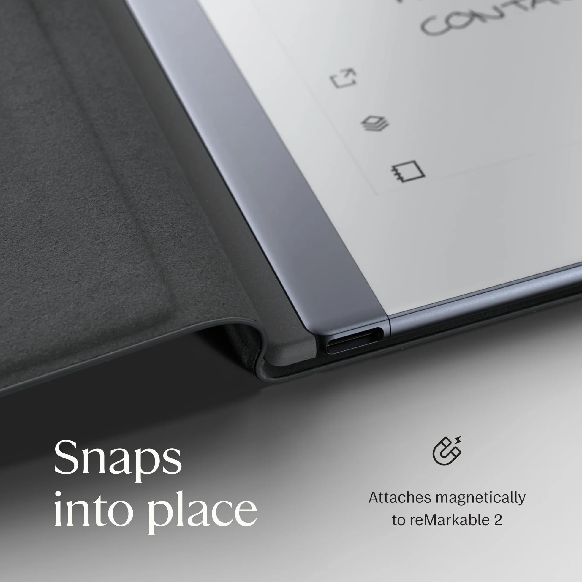 reMarkable Zestaw Luxury reMarkable 2 | Tablet E-Ink - Wyświetlacz 10,3" Czarno-Biały + Rysik Marker Plus ze Zintegrowaną Gumką + Etui Book Folio Skórzane Czarne