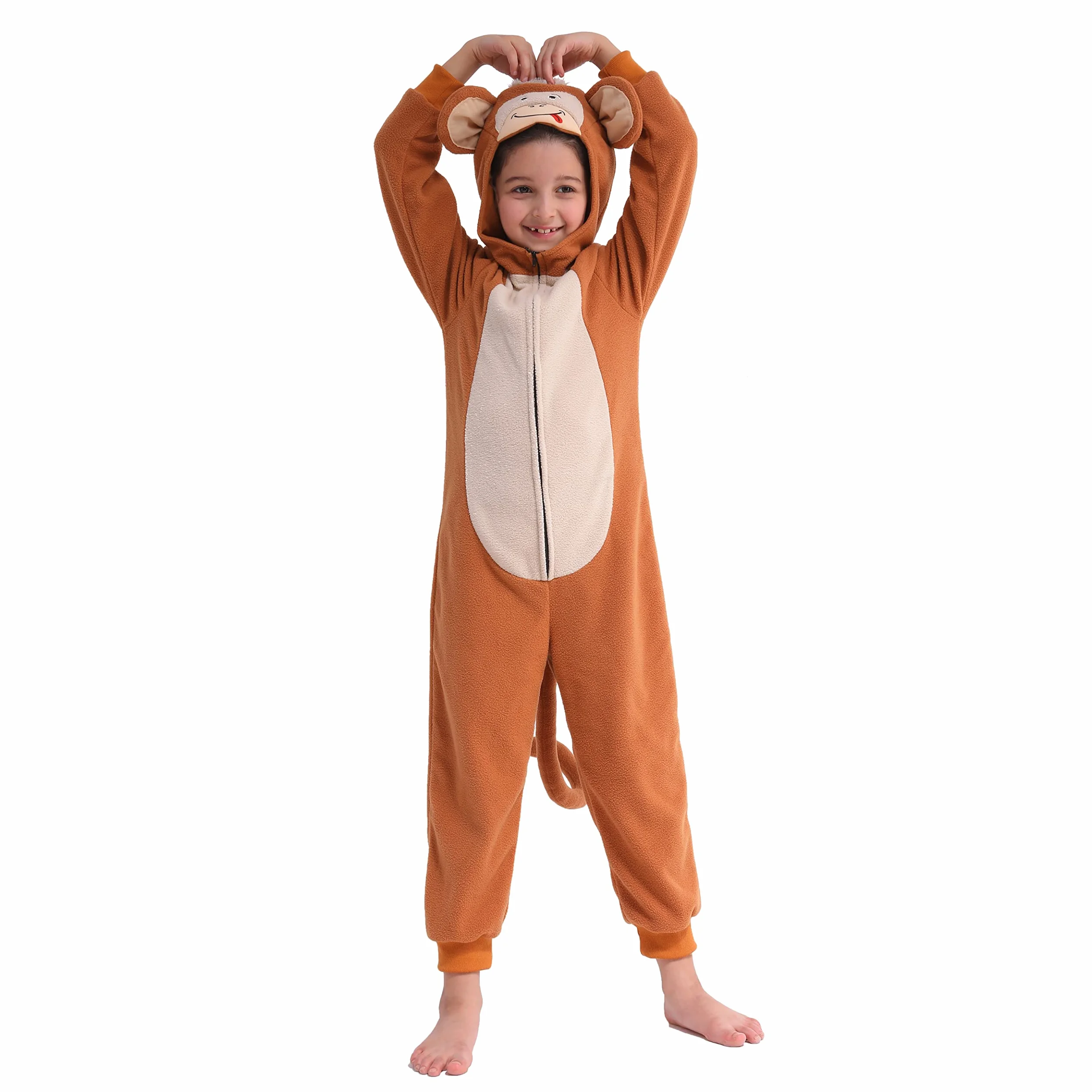 Sincere Party Gepard Onesie, Małpa Onesie, Krowa Onesie Fleece Kostiumy Zwierzęce Onesie i Pająk Oneise Kostium dla Unisex Dzieci