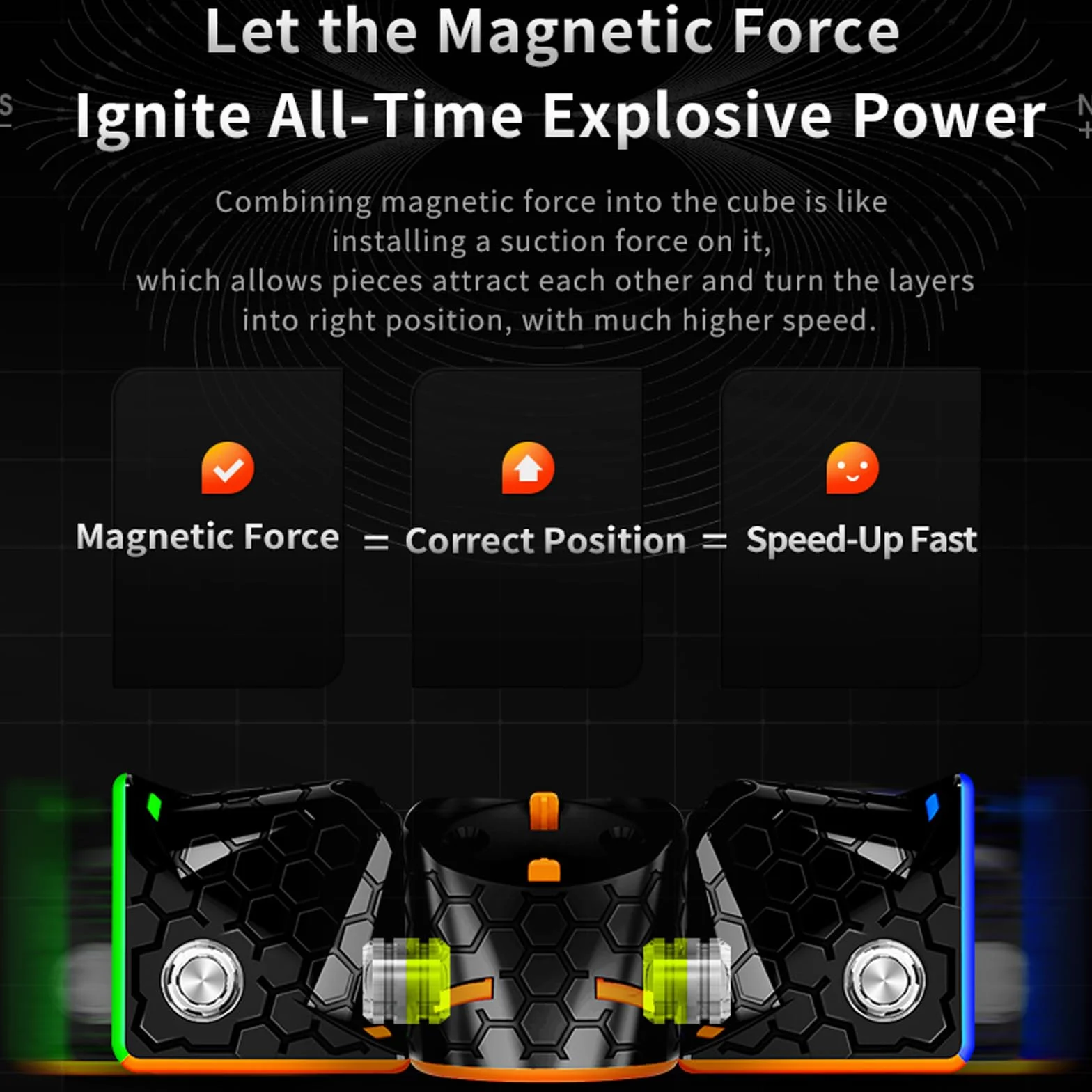 GAN 356M lite Magnetyczna Kostka 3x3, Speed Cube Original z IPG i GES+, Magic Cube lekka magnetyczna, GAN Cube proste wzornictwo, idealna łamigłówka dla dorosłych i dzieci