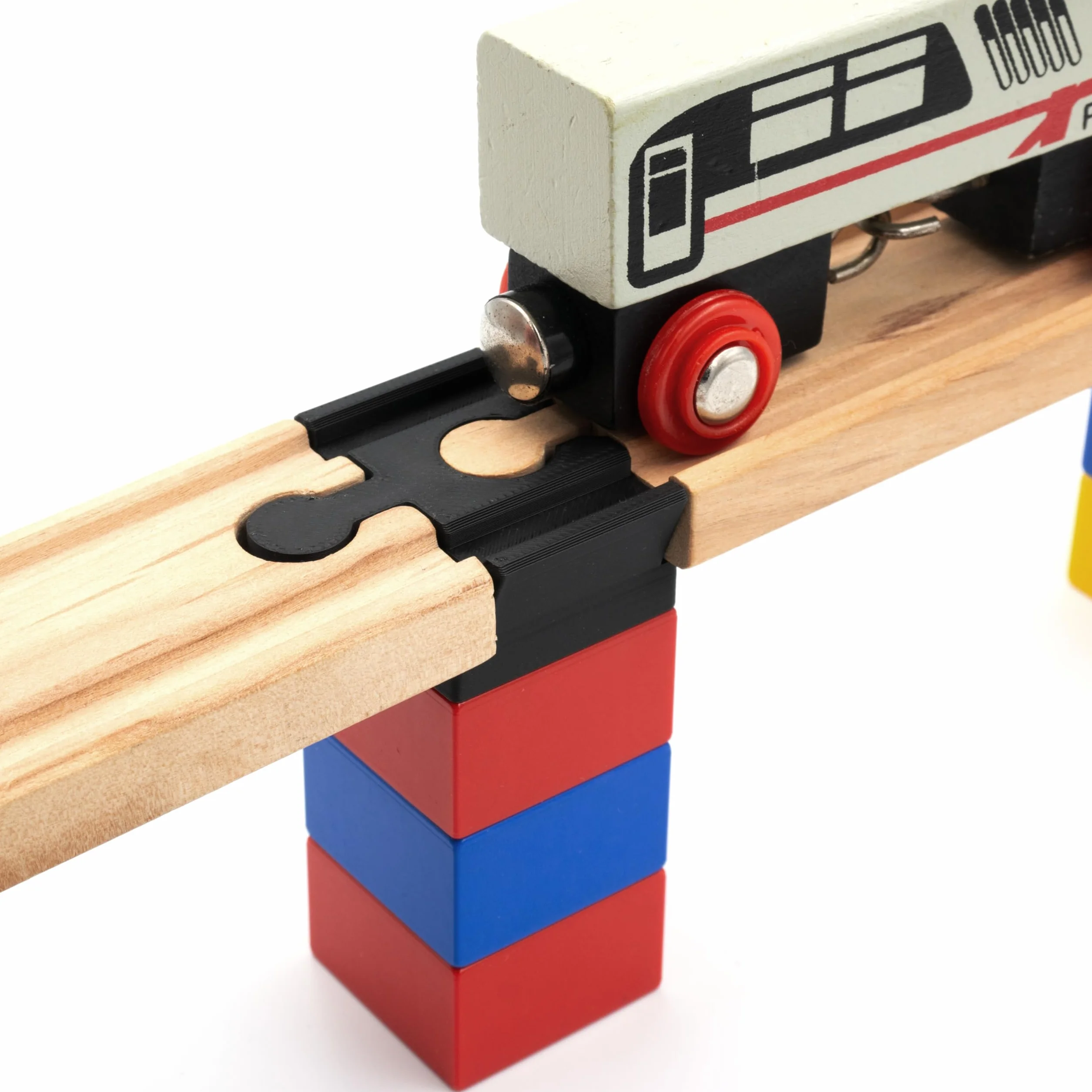 Brio Duplo złącza, kompatybilny adapter, łączy oba systemy razem, złącze szynowe, złącze track, uniwersalne dopasowanie (10 sztuk)