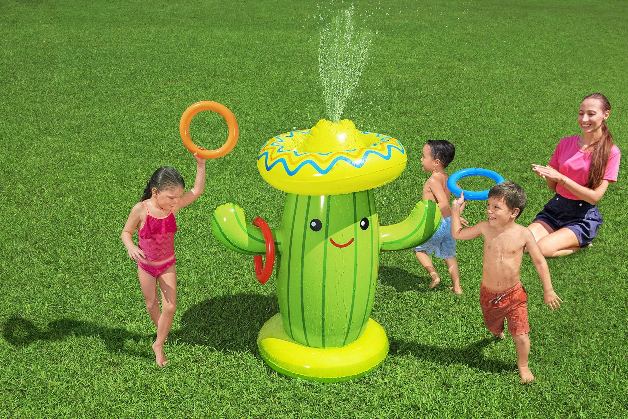 Bestway 1052381Xxx21 41" X 23.5" X 41"/1.05M X 60Cm X 1.05M Sweet & Spiky Cacti Sprinkler