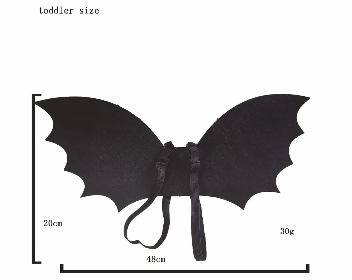 Proumhang Skrzydło Halloween Cape dla dzieci,Skrzydła nietoperza dla dzieci w wieku 0-15 lat,Rekwizyty do Cosplay,Dekoracje na Halloween Peleryna nietoperza