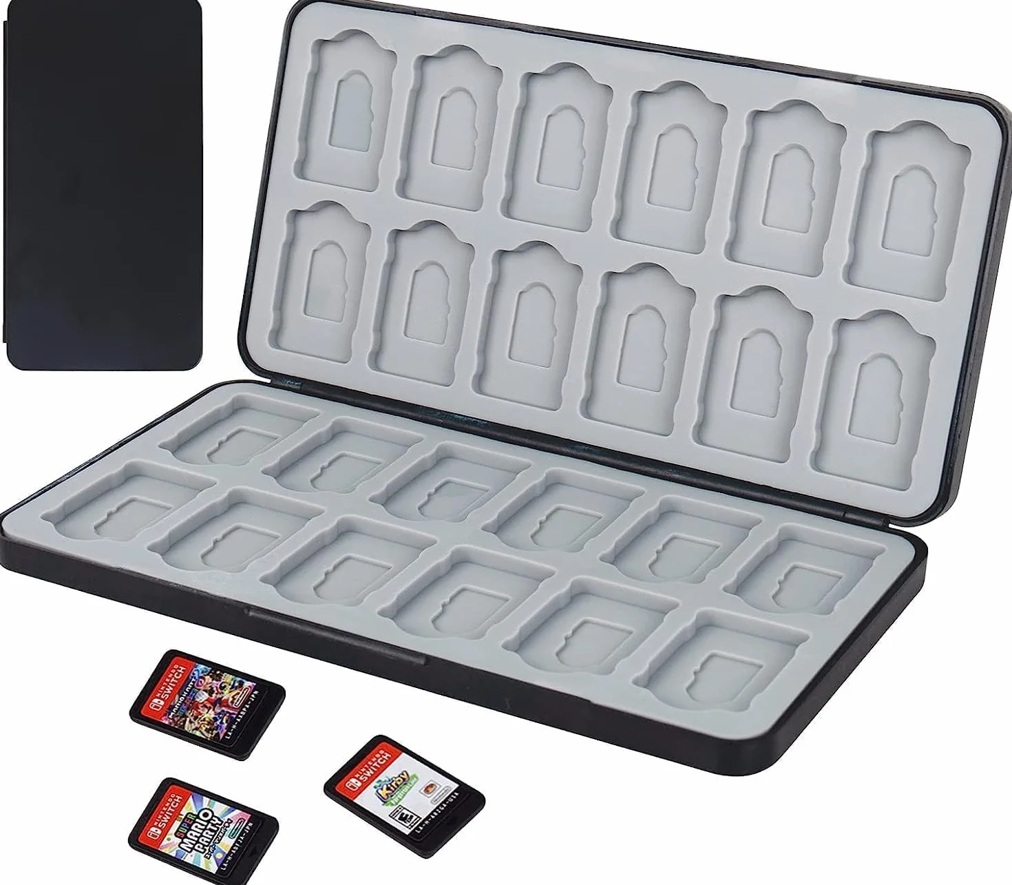 Etui na karty do gier Nintendo Switch z 24 gniazdami, etui na karty do konsoli Switch OLED & Lite oraz kart SD