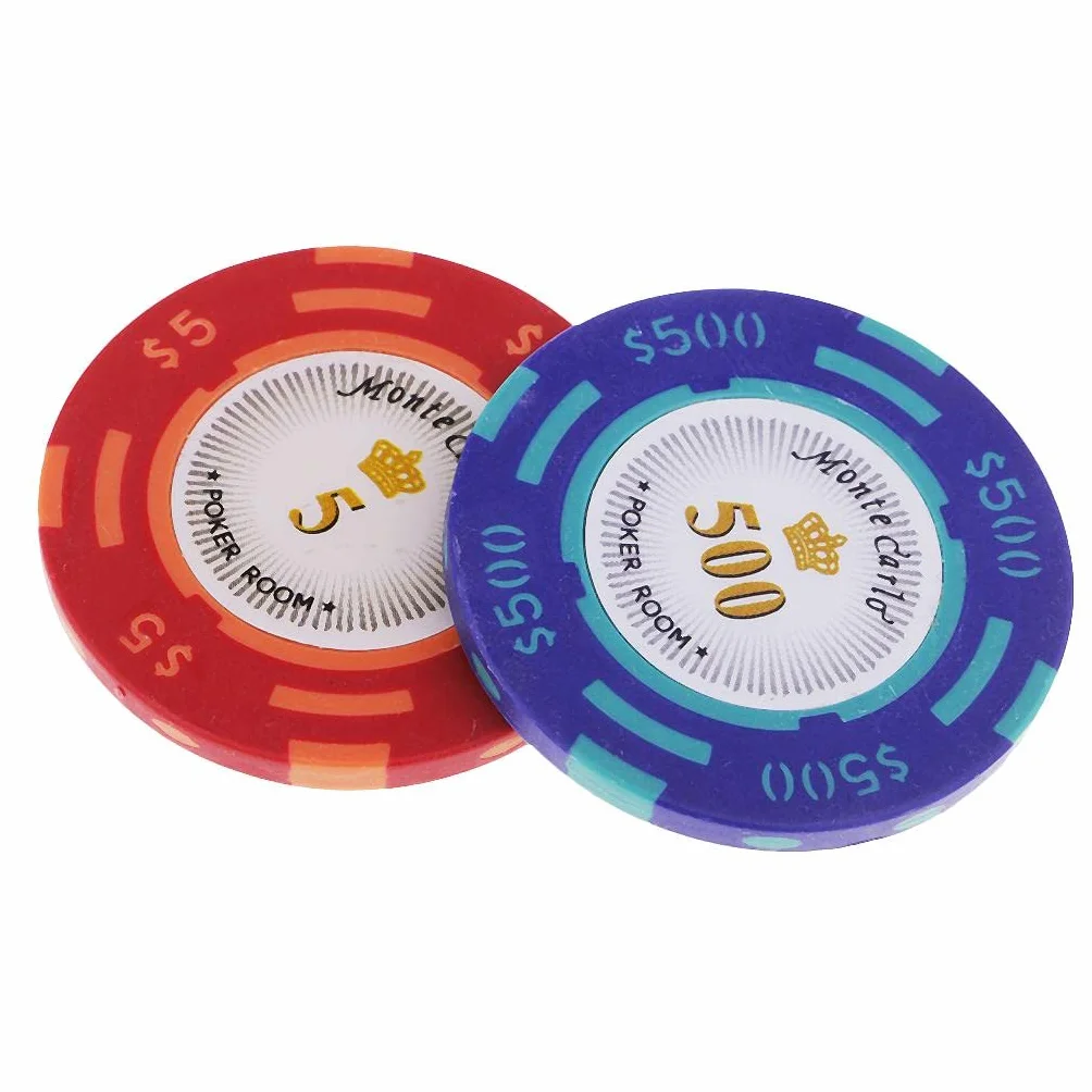 10 szt. glinianych żetonów do kasyna, wielokolorowe twórcy gier do pokoju pokerowego, idealne małe rekwizyty dla entuzjastów szachów i mahjongów