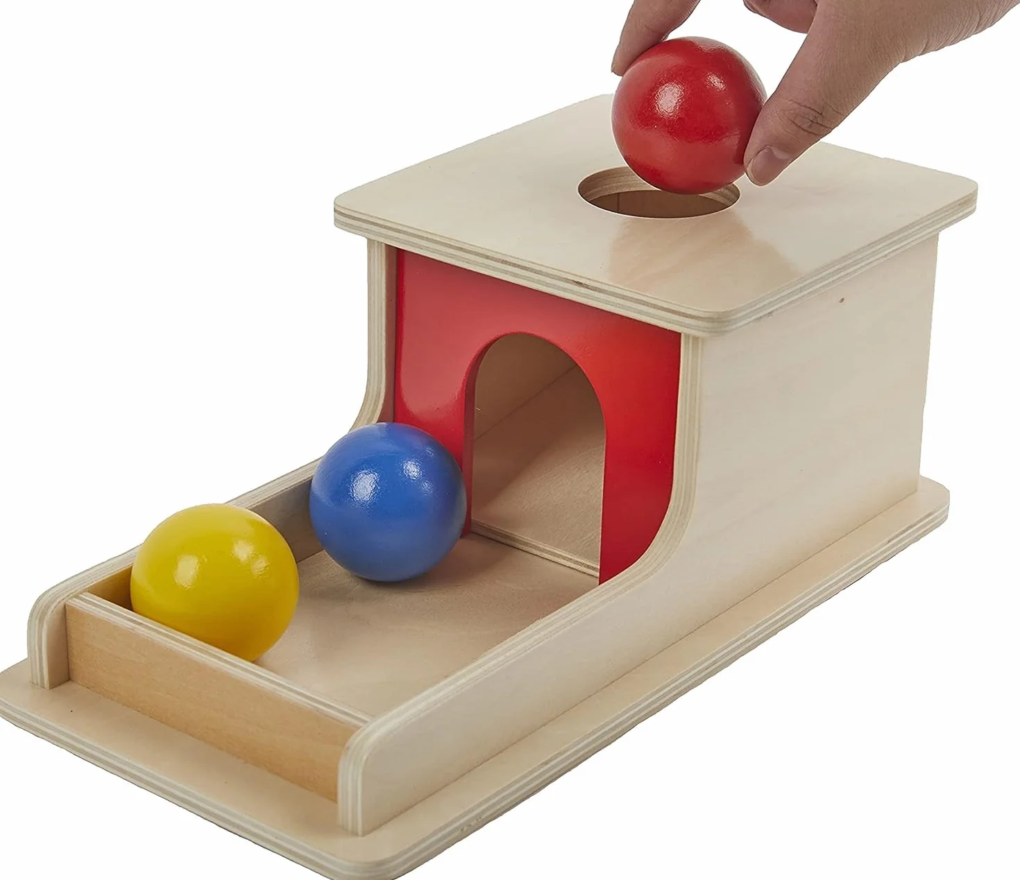 YAANI Jumbo Object Permanence Box – zabawki Montessori dla niemowląt w wieku 6-12 miesięcy, sensoryczne zabawki dla niemowląt w wieku 6 miesięcy, zabawki dla małych dzieci w wieku 1 roku, zabawki
