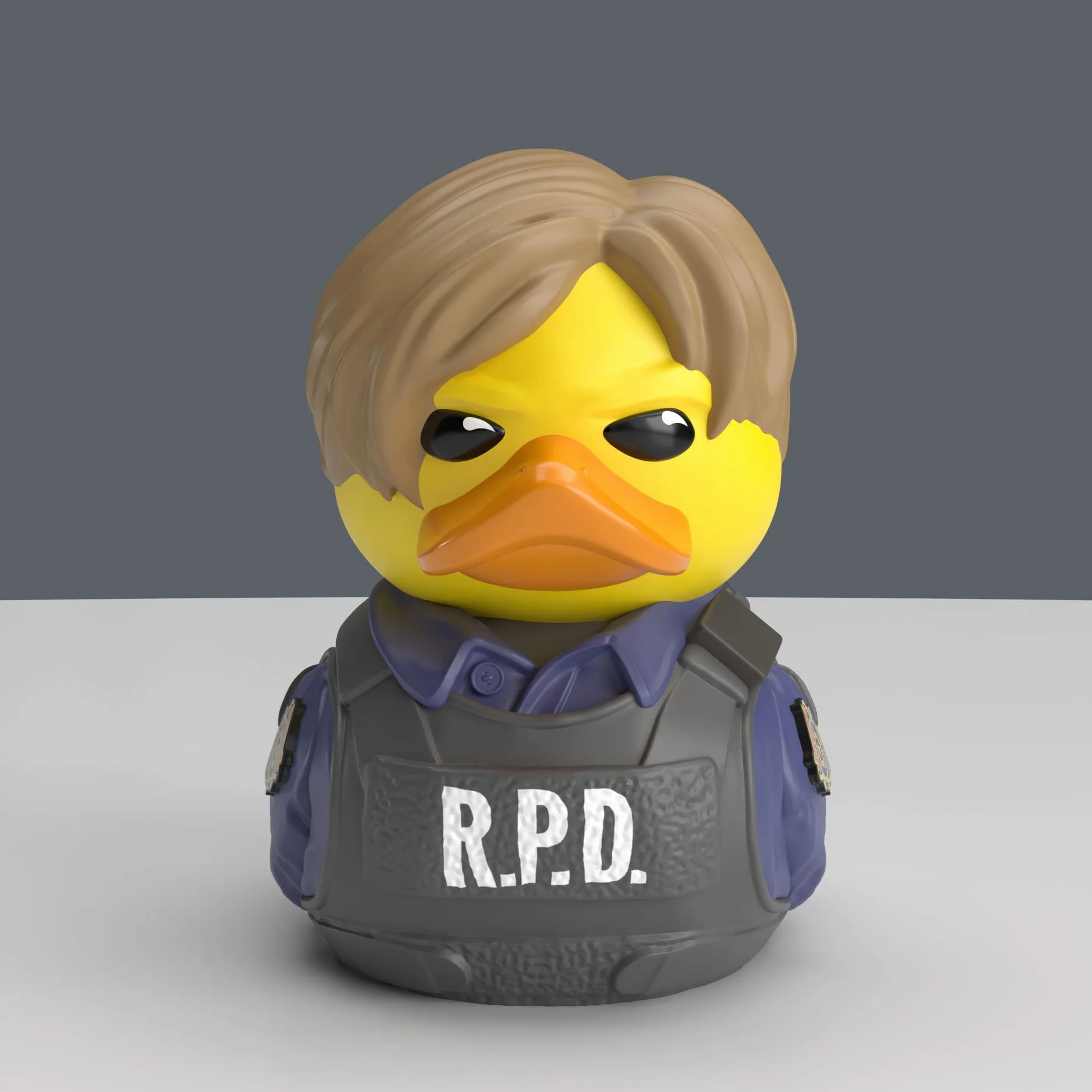 TUBBZ Mini: Resident Evil - Leon S Kennedy cosplay gumowa kaczka winylowa figurka