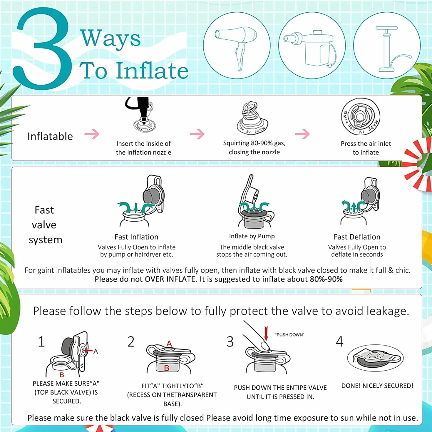 Float Joy Tanning Pool Nadmuchiwany materac do basenu dla dorosłych pływające leżaki zabawki do basenu letniego
