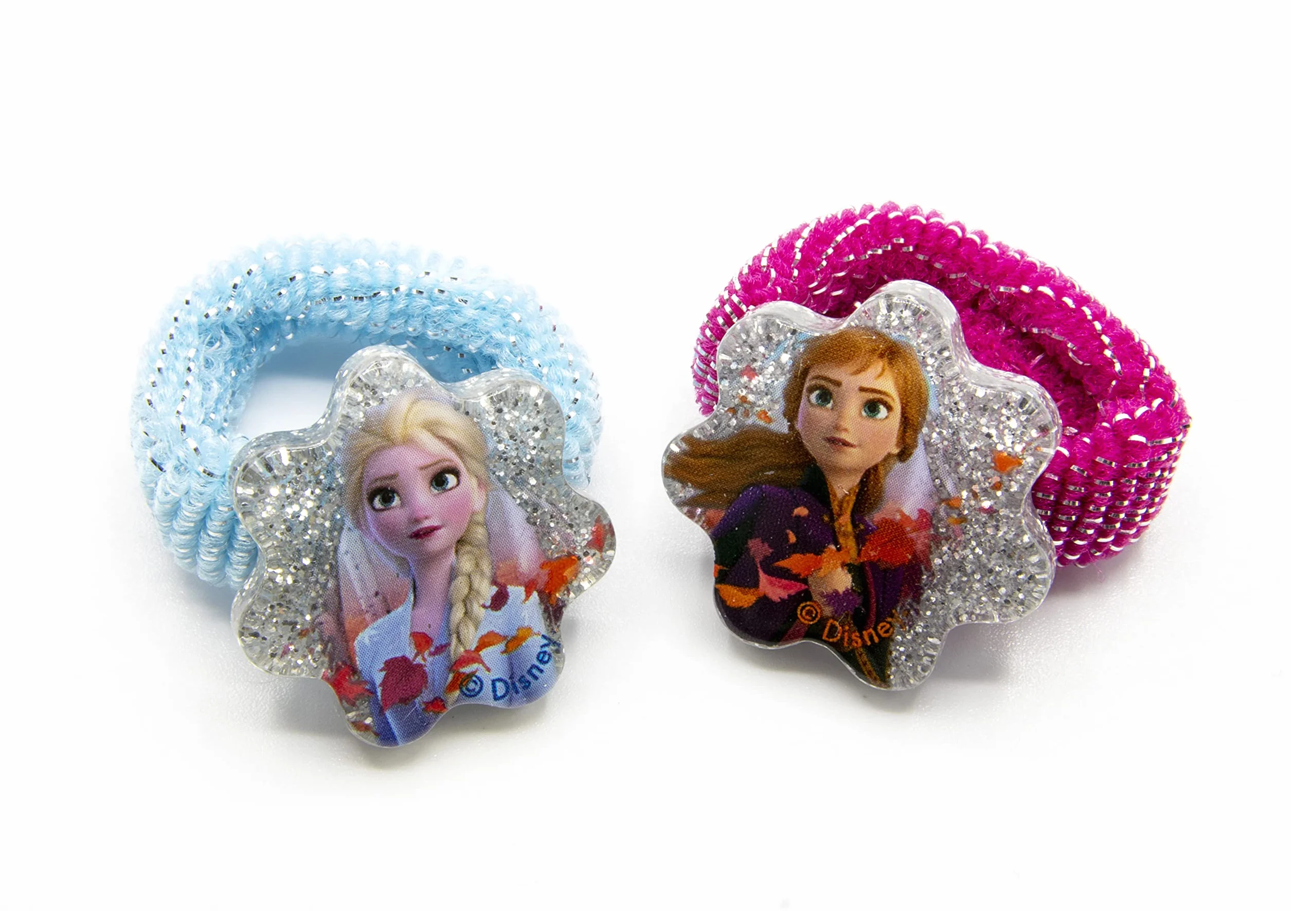 Disney Frozen 19383 2-4 uchwyty na warkocze, wielokolorowe, 4 sztuki (1 opakowanie)