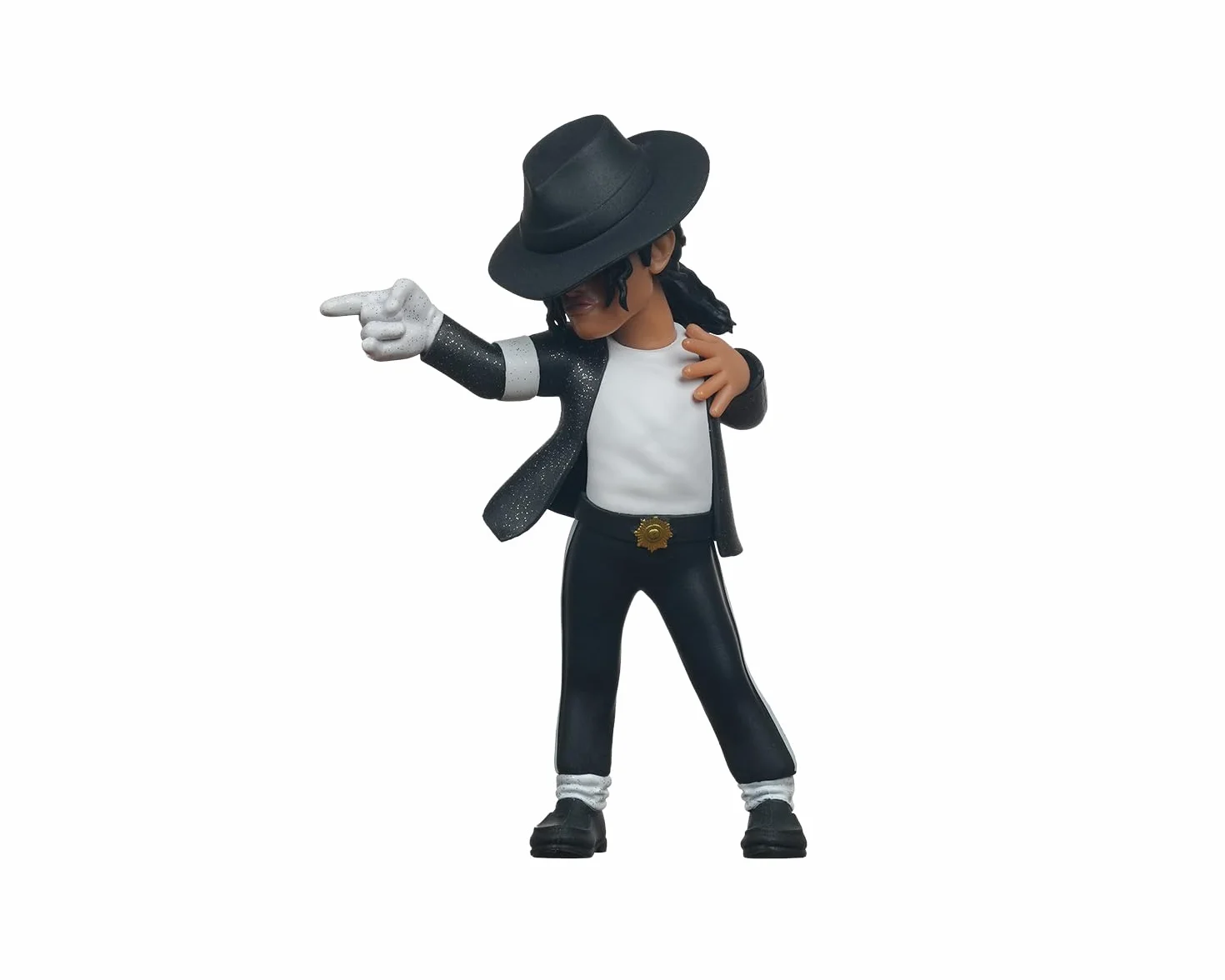 BANDAI - Minix figurka kolekcjonerska 12 cm - Michael Jackson - Billy Jean - Przedmioty kolekcjonerskie na wystawy - Pomysł na prezent - Zabawki dla dzieci i dorosłych - Fani Muzyki (MN20775)